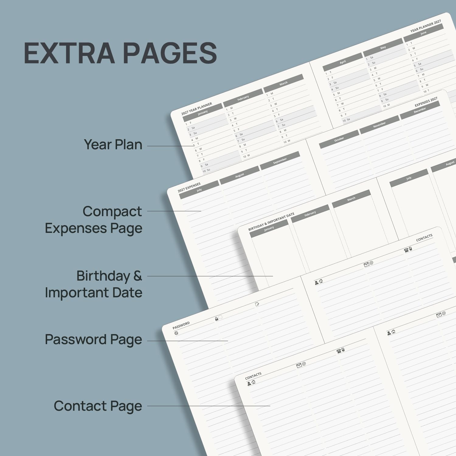 Thumbnail 4 de POPRUN Weekly and Monthly Planner, 2027