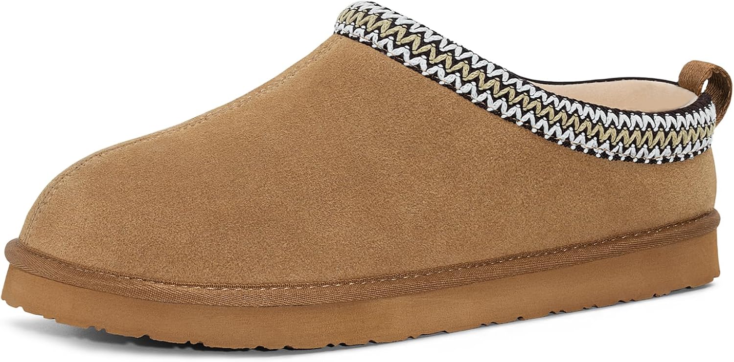 Thumbnail 6 de FITORY Men’s Winter Leather Slippers Size 7-14