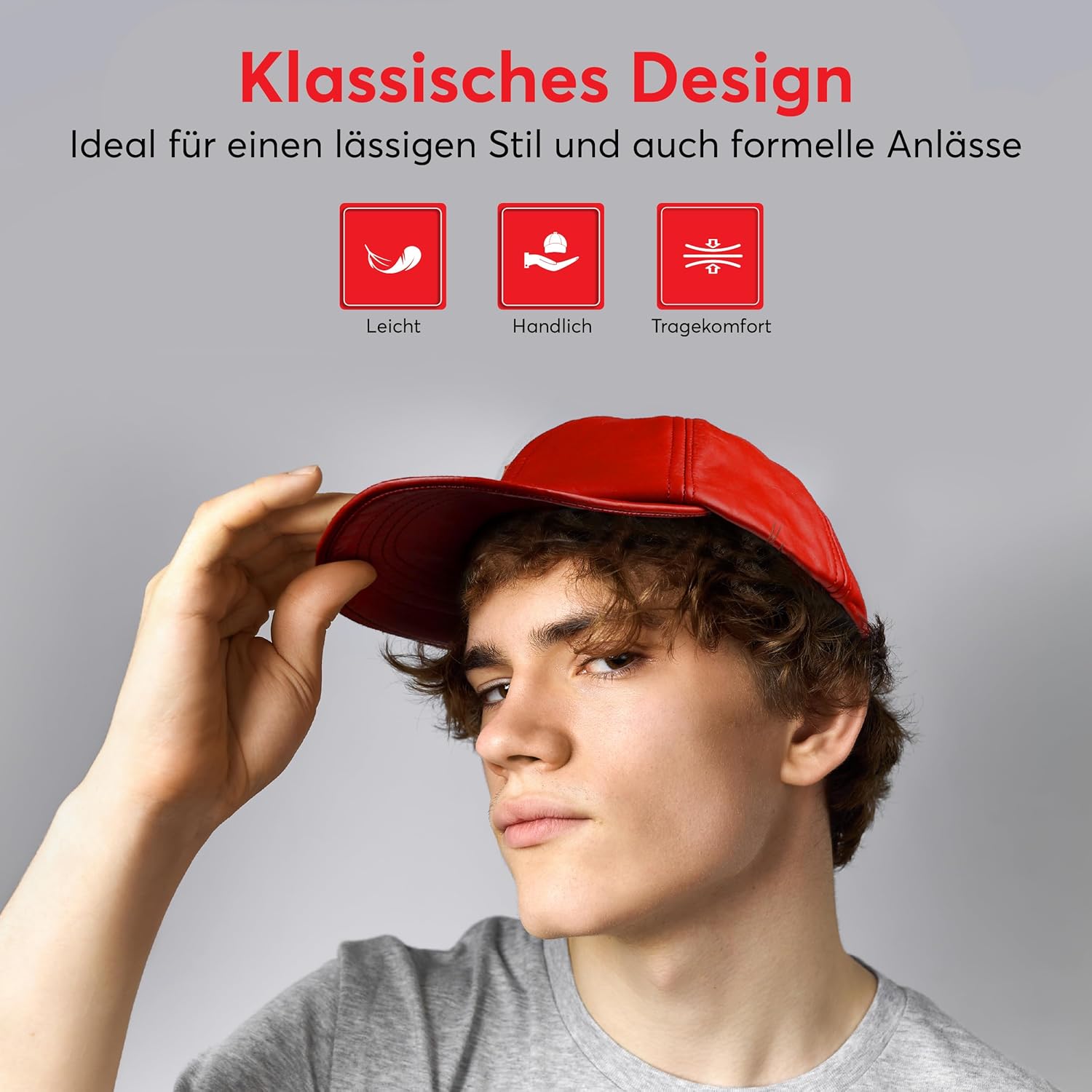Thumbnail 2 de Royal Phoenix Ledercap aus echtem Nappaleder – zeitlose Baseball Cap mit Snapback