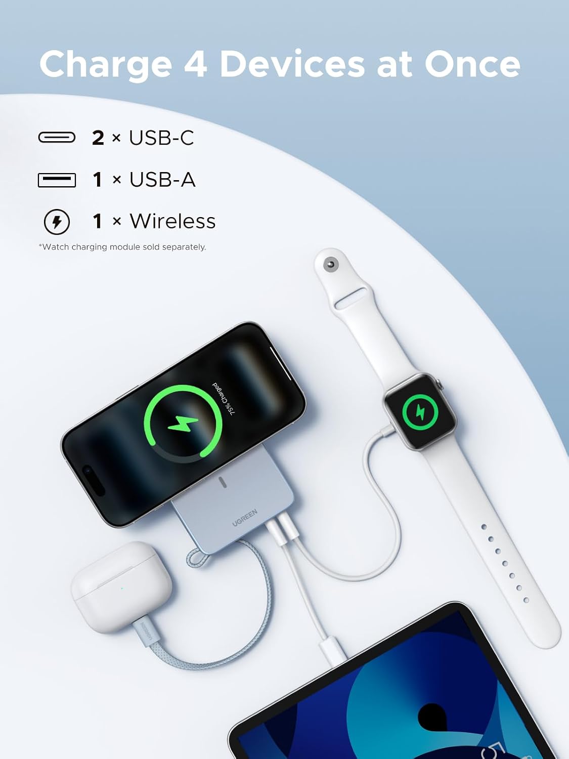 Thumbnail 5 de UGREEN MagFlow Magnetische Powerbank 20000mAh 25W