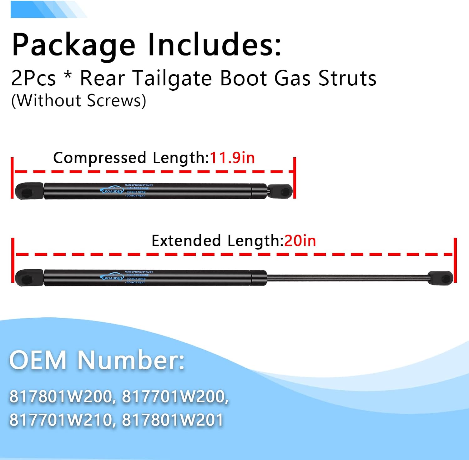 Detalle de Koaudb Boot Struts for Kia Rio III