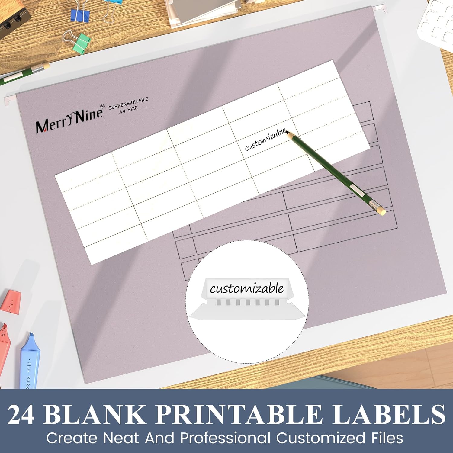 Thumbnail 4 de MerryNine A4-Hängemappen 24 Stück 📁