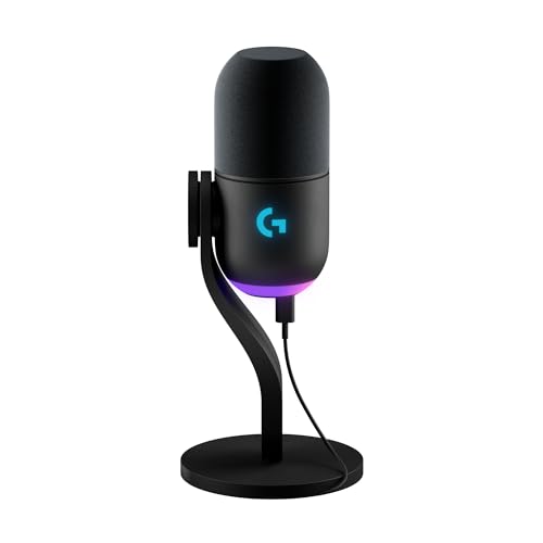 Detalle de Logitech G Yeti GX microphone gaming RGB dynamique avec LIGHTSYNC