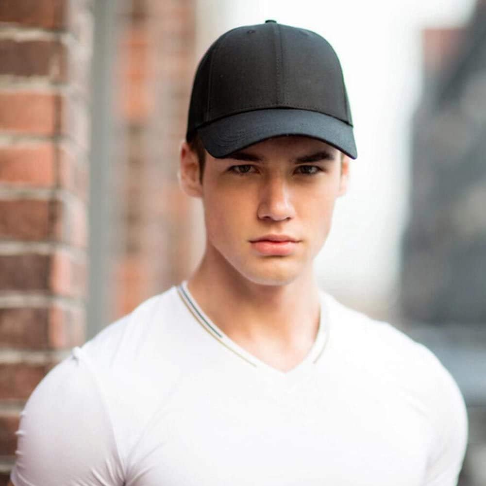 Detalle 2 de HGDGears Plain Baseball Cap Snapback for Men – Classic 6-Panel Adjustable Sun Visor Hat