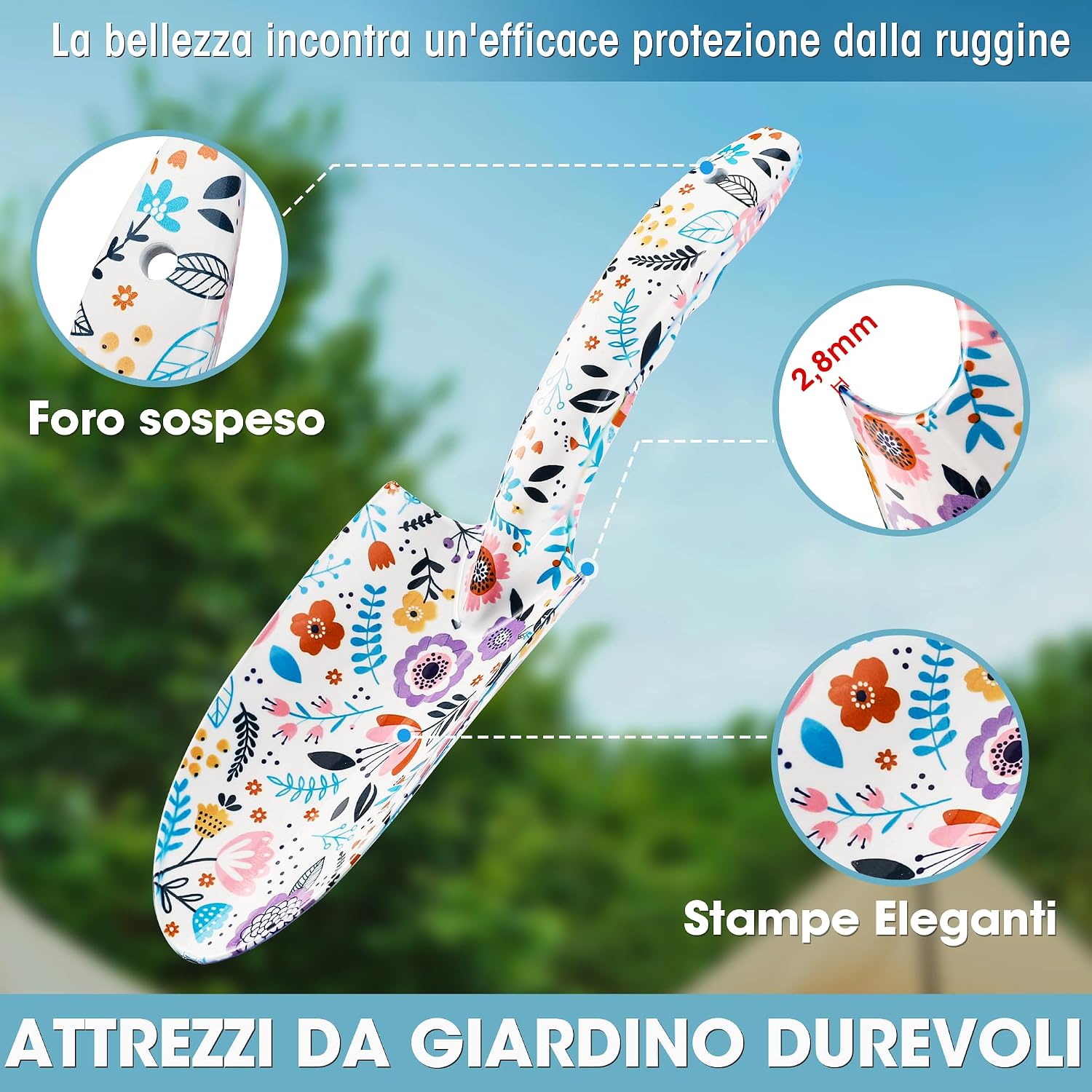 Detalle de WORKPRO set di attrezzi da giardino da 4 pezzi con confezione regalo (pala, cesoie, guanti)
