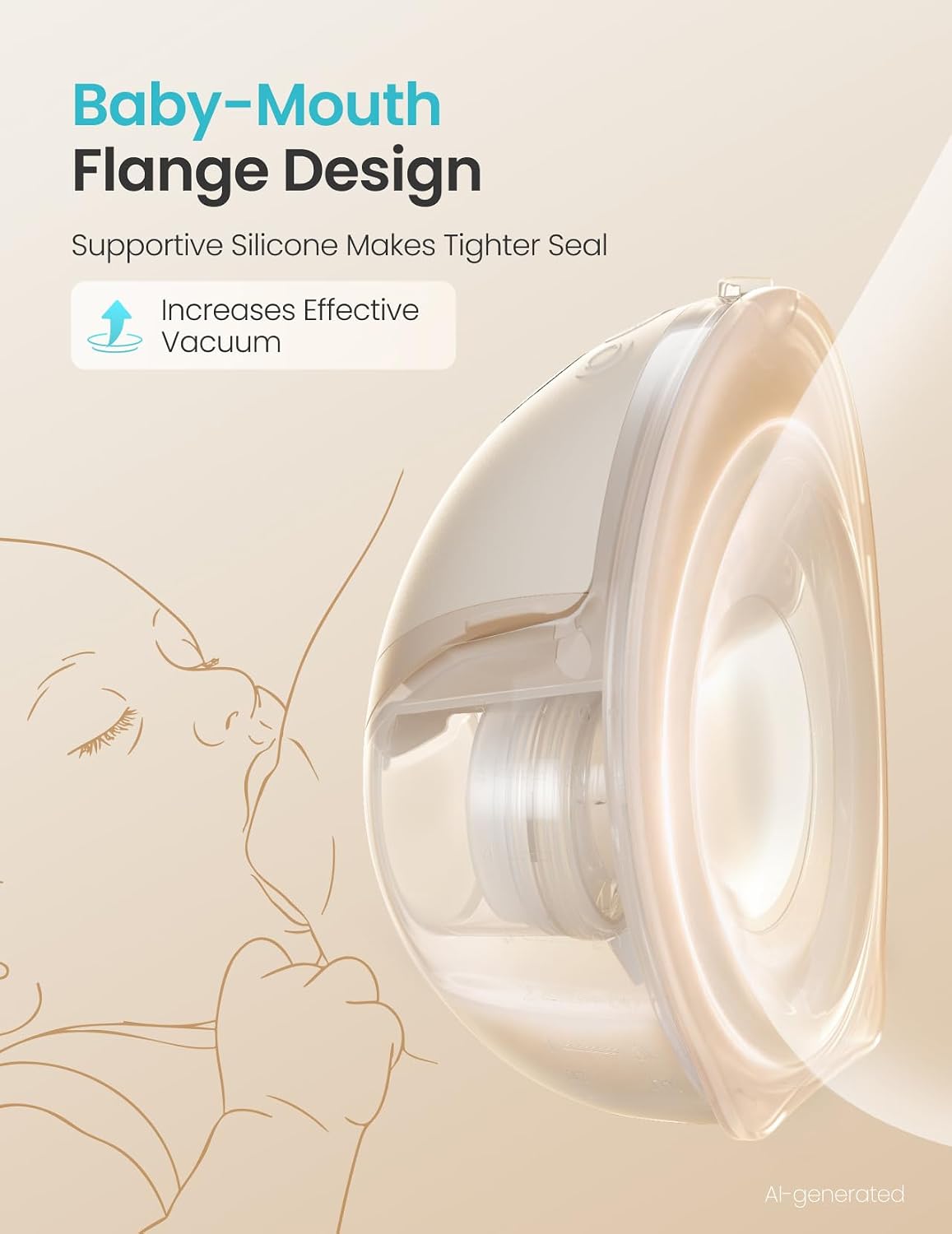 Thumbnail 1 de Paruu P21 Wearable Electric Breast Pump, 2-Pack, Nude, 4 Modes
