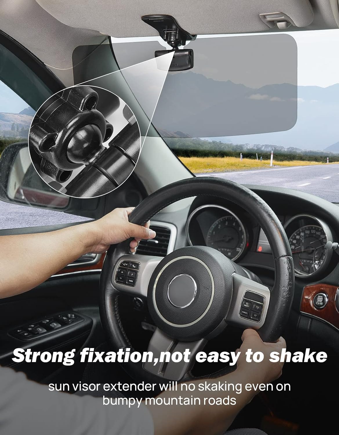 Thumbnail 2 de JOYTUTUS Sun Visor Extender for SUV (2-Pack) — Polarized UV400 Anti-Glare Car Visor