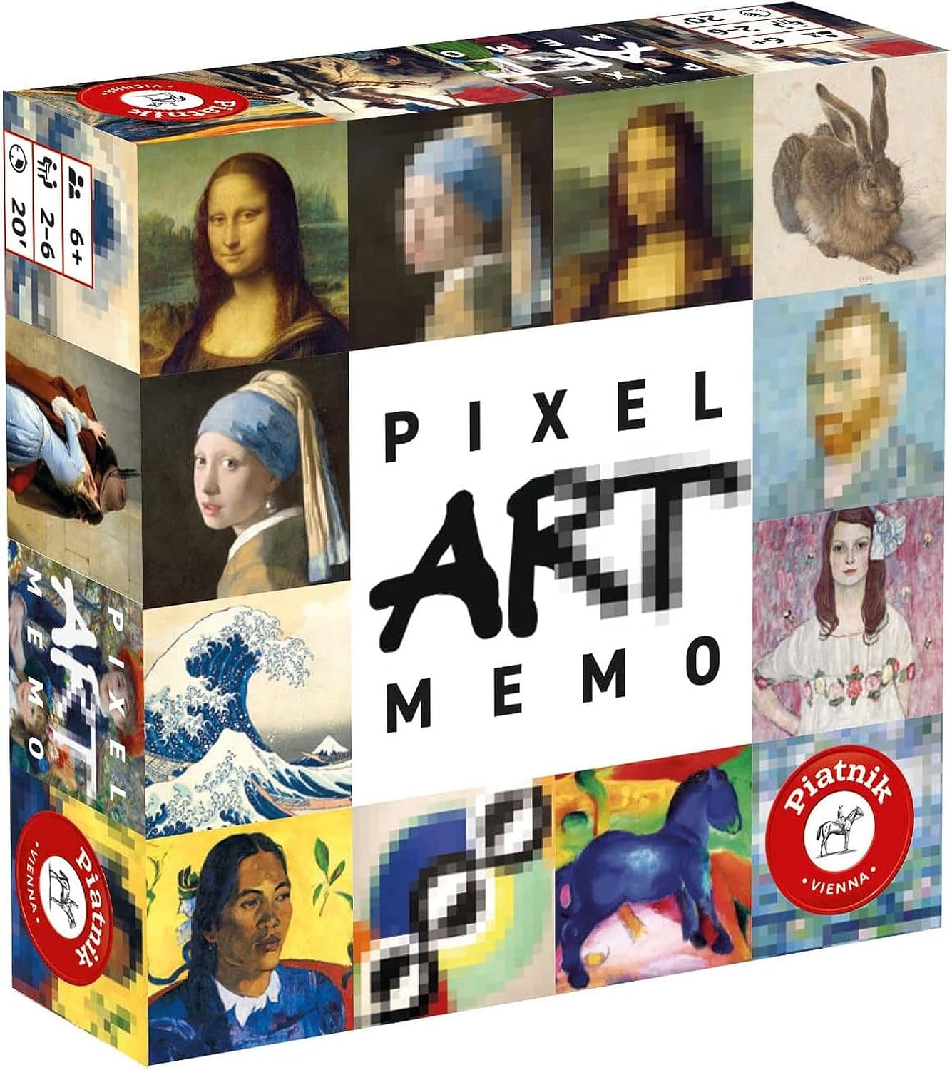 Detalle de Piatnik 6690 Pixel Art Memo