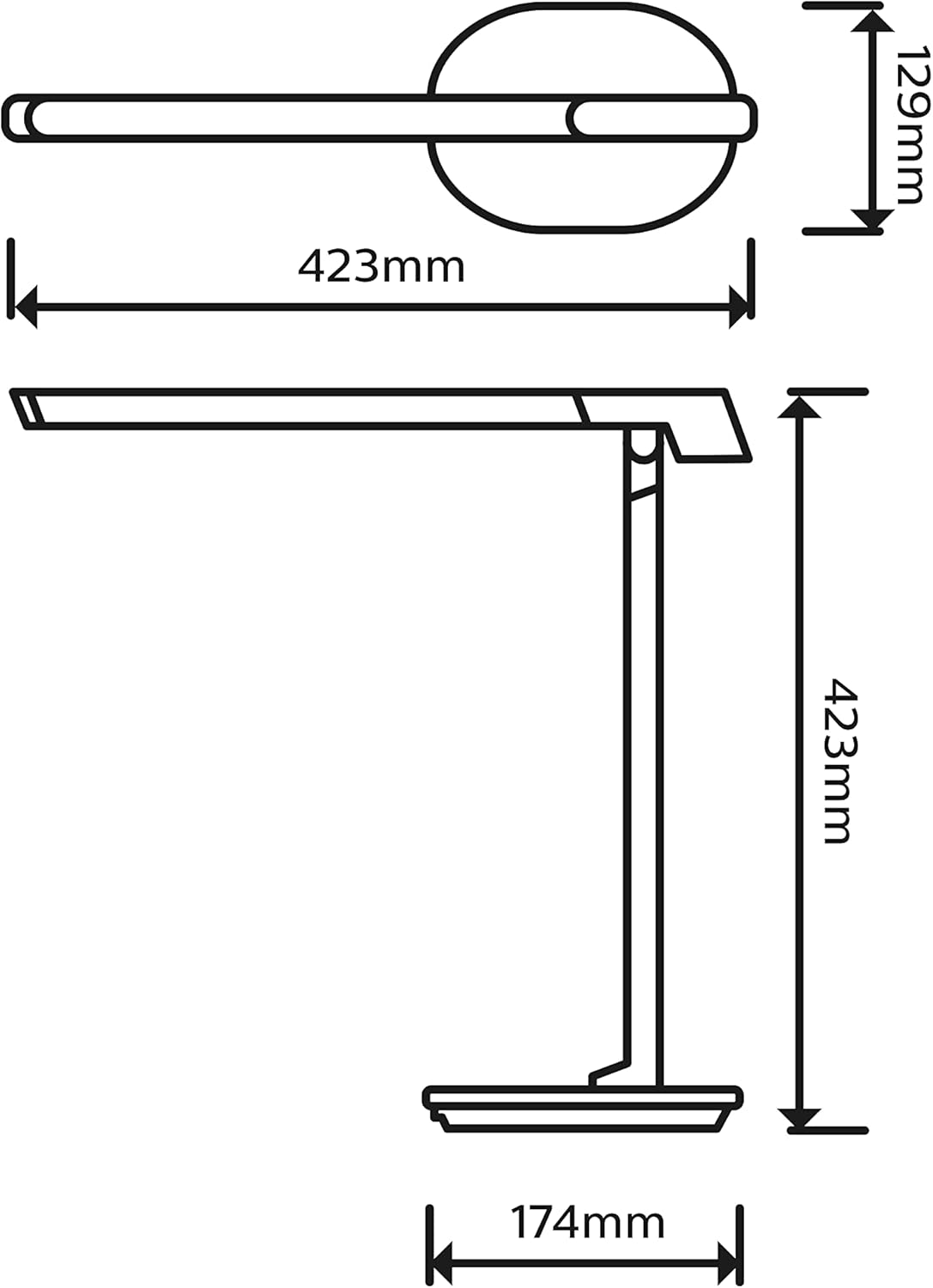 Thumbnail 2 de Philips lampe de bureau Sword 12W