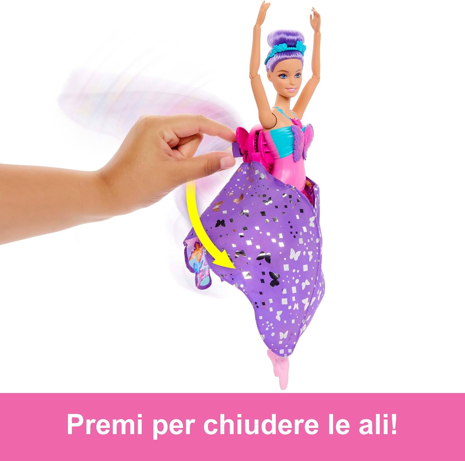 Thumbnail 3 de Barbie Ballerina Ali di Farfalla 2-in-1: una bambola che trasforma il gioco in magia