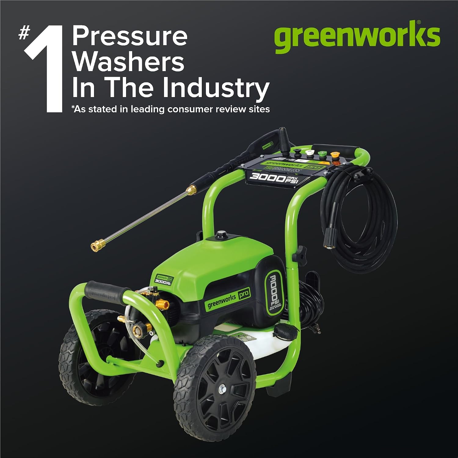 Detalle 2 de Greenworks Electric Pressure Washer 3000 PSI