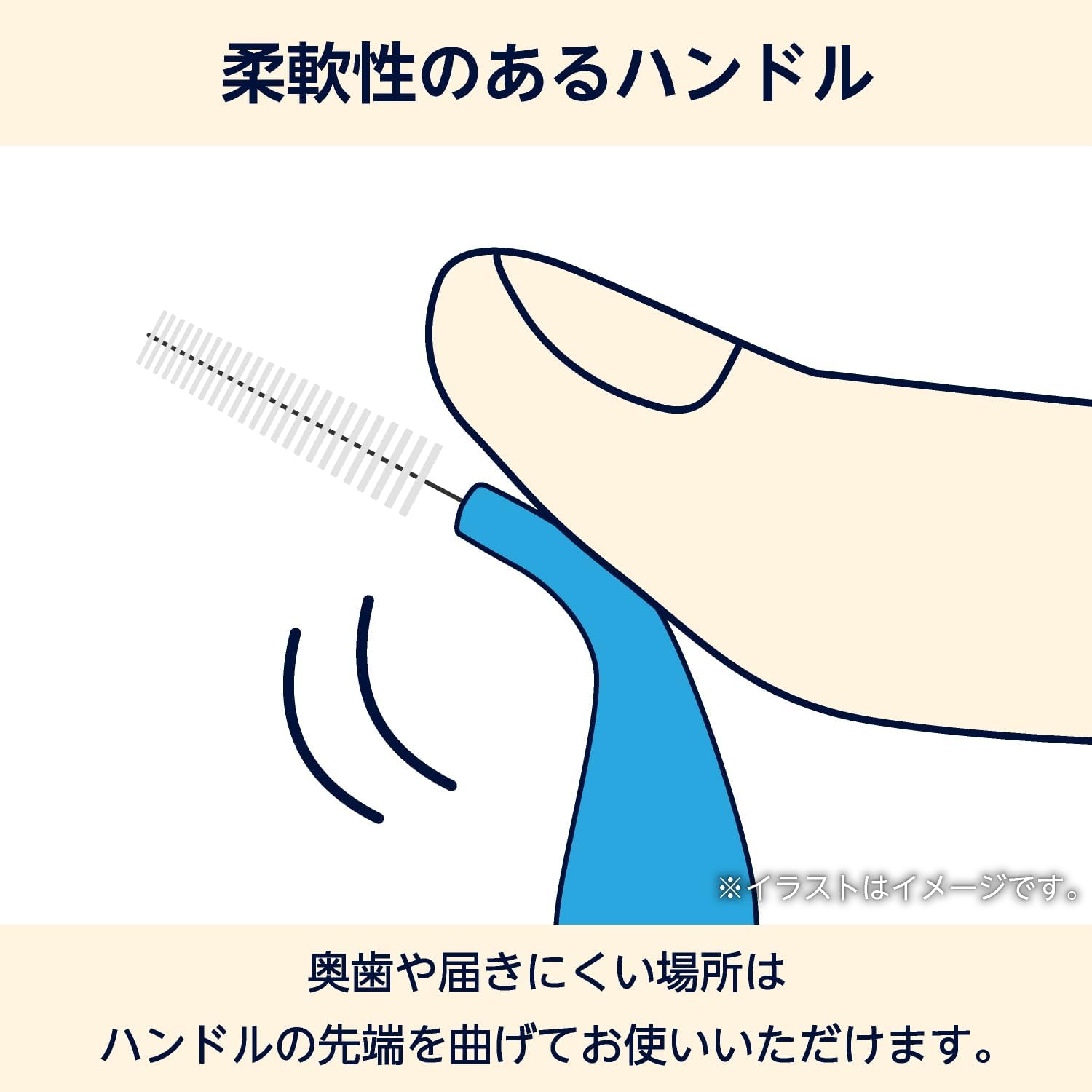 Detalle 1 de by Amazon I字型歯間ブラシ Sサイズ 最小通過径1.0mm・キャップ付き 50本入