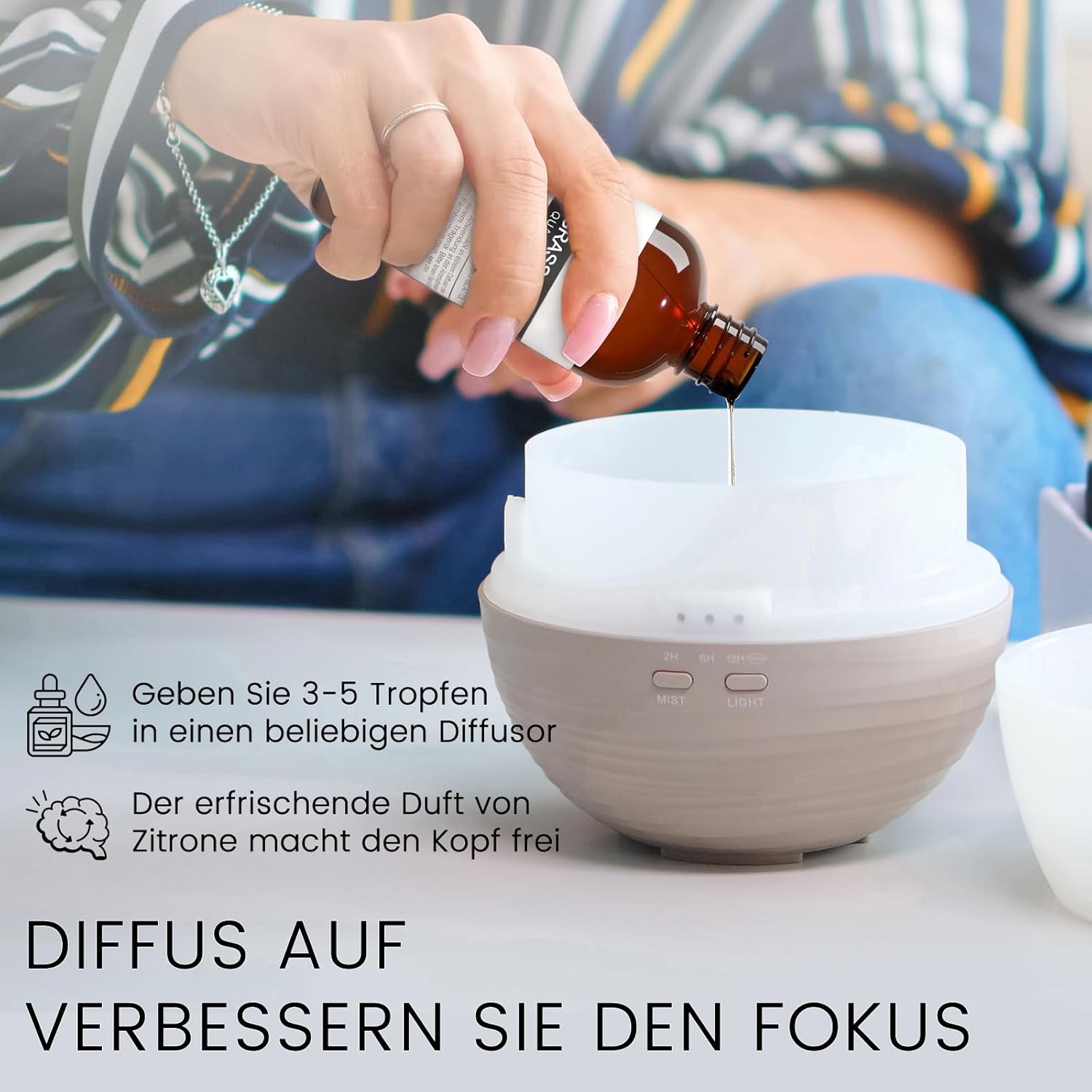 Thumbnail 5 de MUNUSNA Zitronengrasöl (100 ml) – ätherisches Öl für Diffusor, Duftlampe & Anwendungen