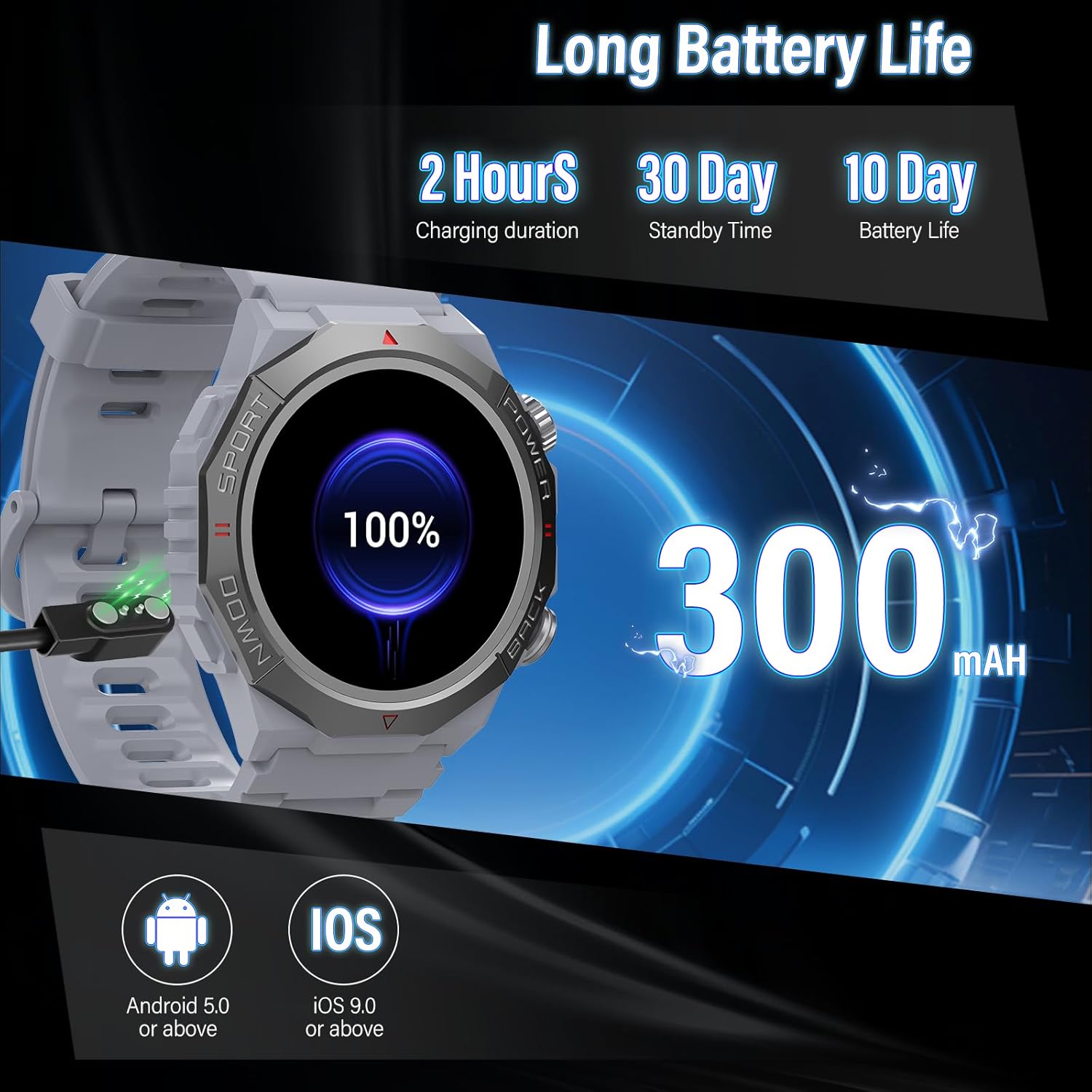 Thumbnail 5 de Military smartwatch 1.39 inch HD