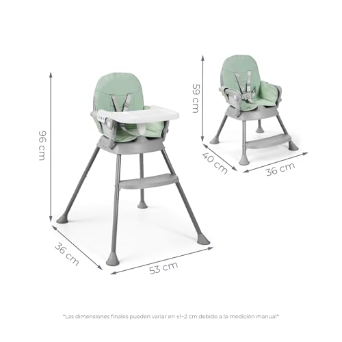 Thumbnail 6 de MS - Trona para bebé BELLY Y SPOON 3 en 1: trona, alzador y silla plegable (color SPOON VERDE)