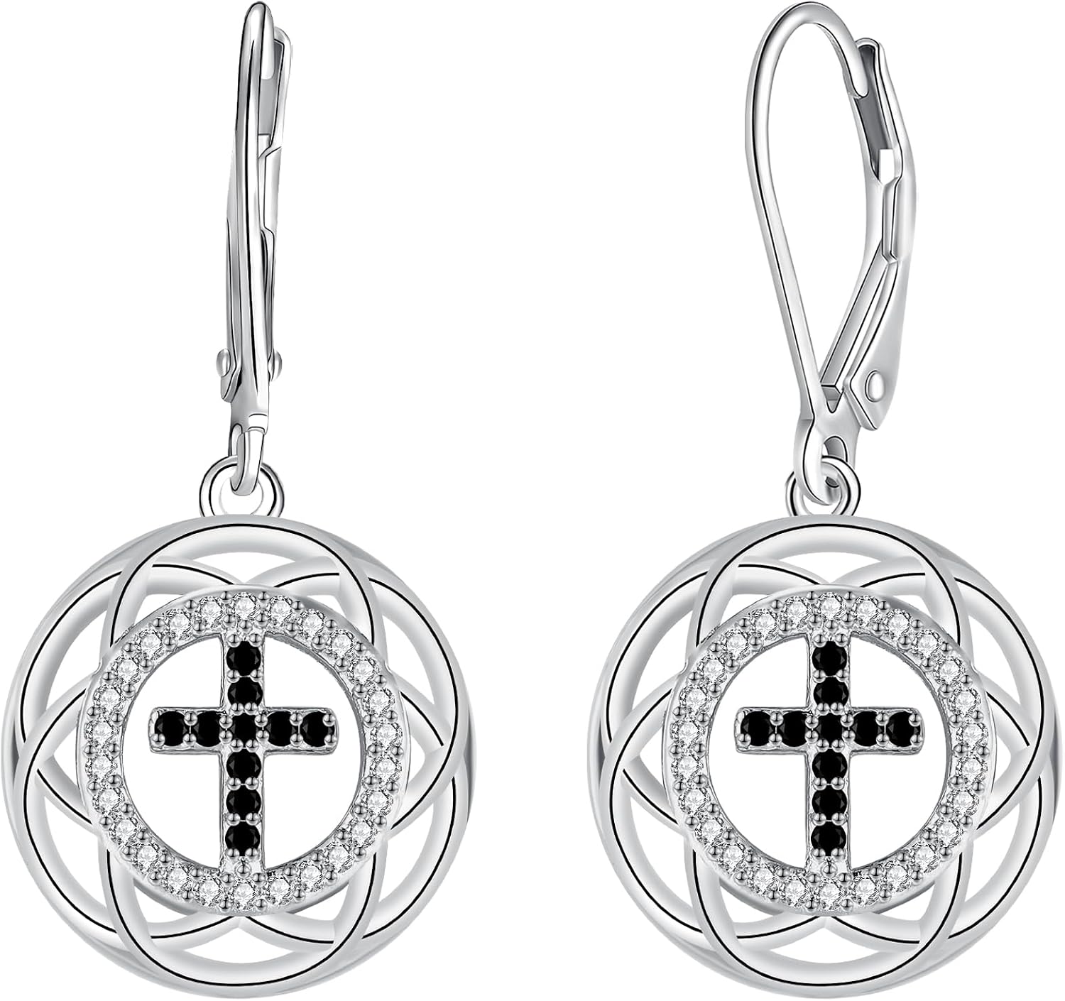 Thumbnail 6 de Nudo de Bruja Pendientes Plata de ley 925 con Circonita Cúbica – J.MUEN