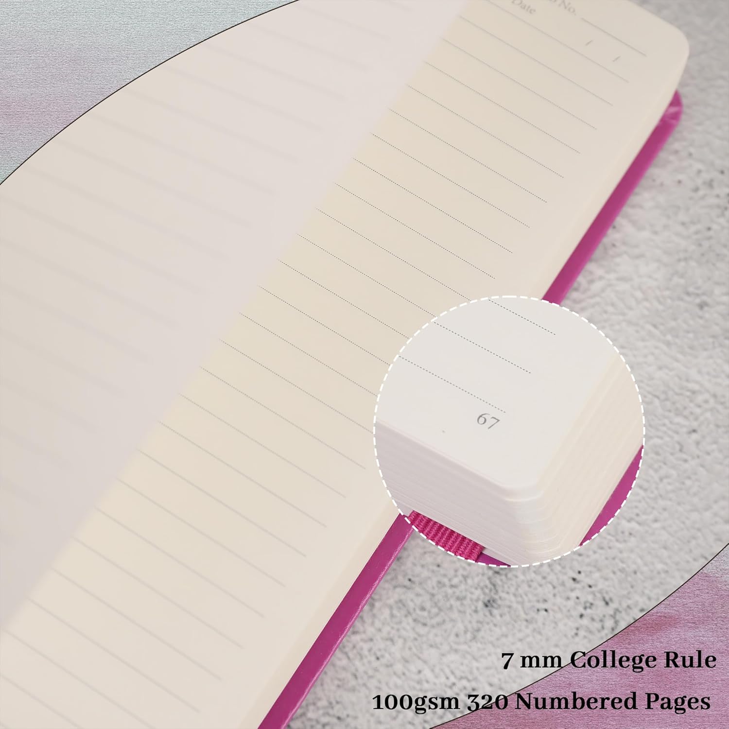 Thumbnail 2 de MGGAO Lined Journal Notebook: A5 Hardcover with 320 Pages for Everyday Writing