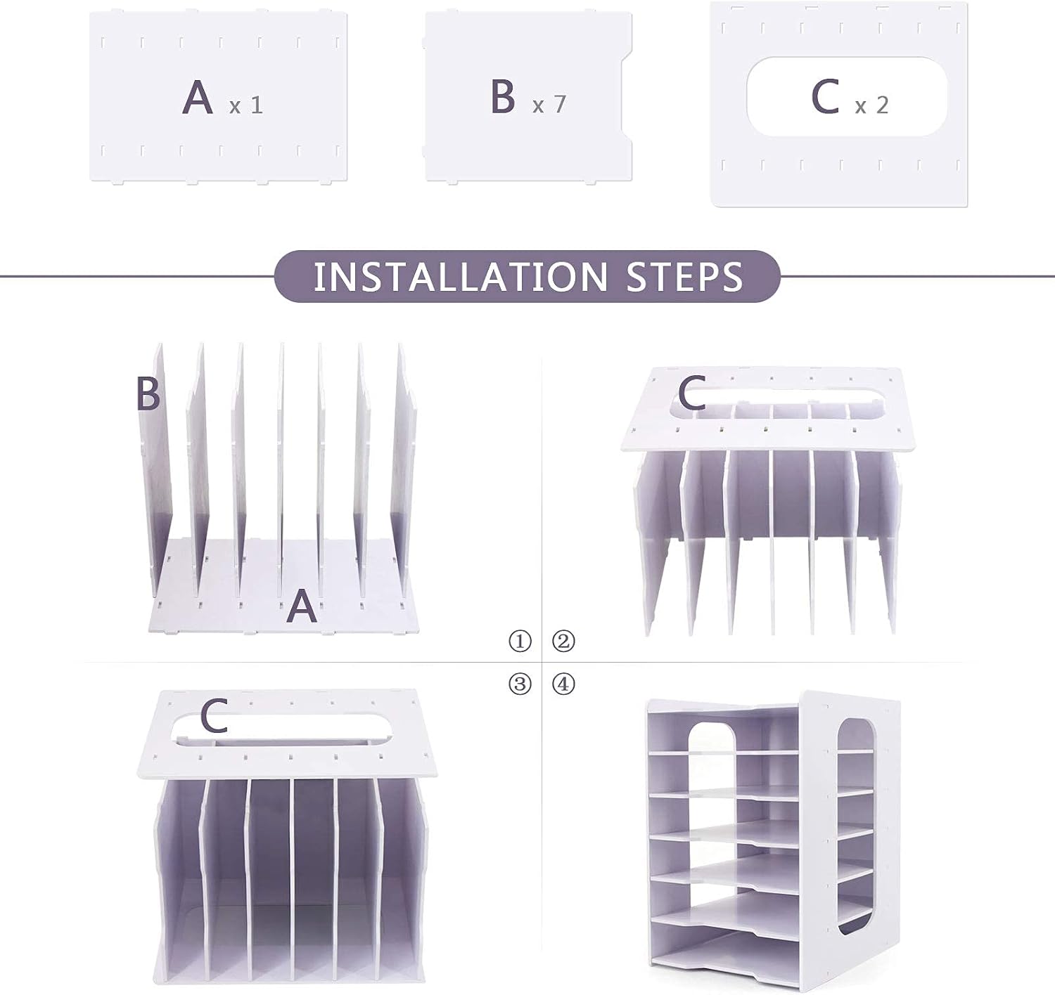 Thumbnail 6 de SONGWAY 7-Tier File Organizer for Desk