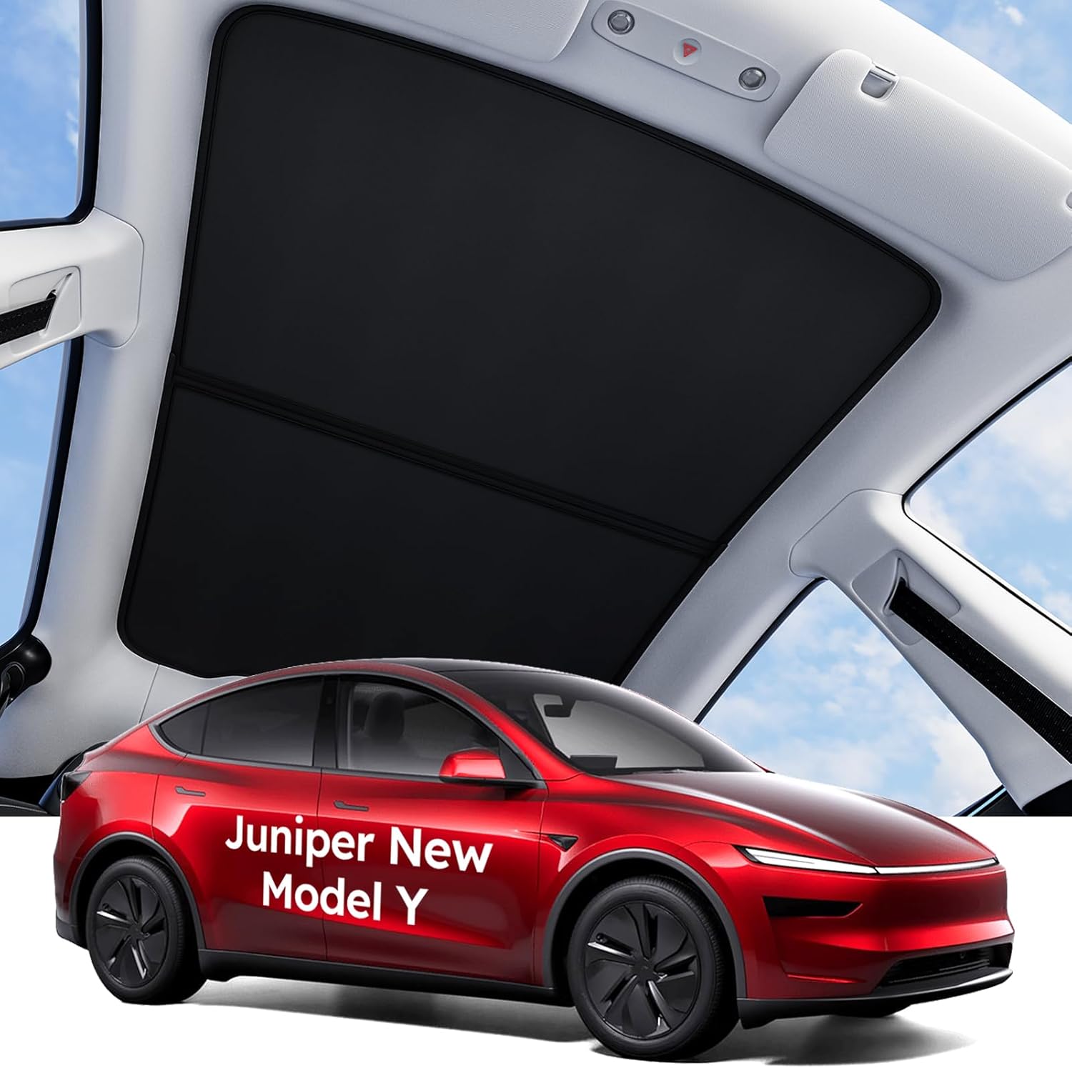Detalle de Wigoo Tesla Model Y Juniper Sunshade