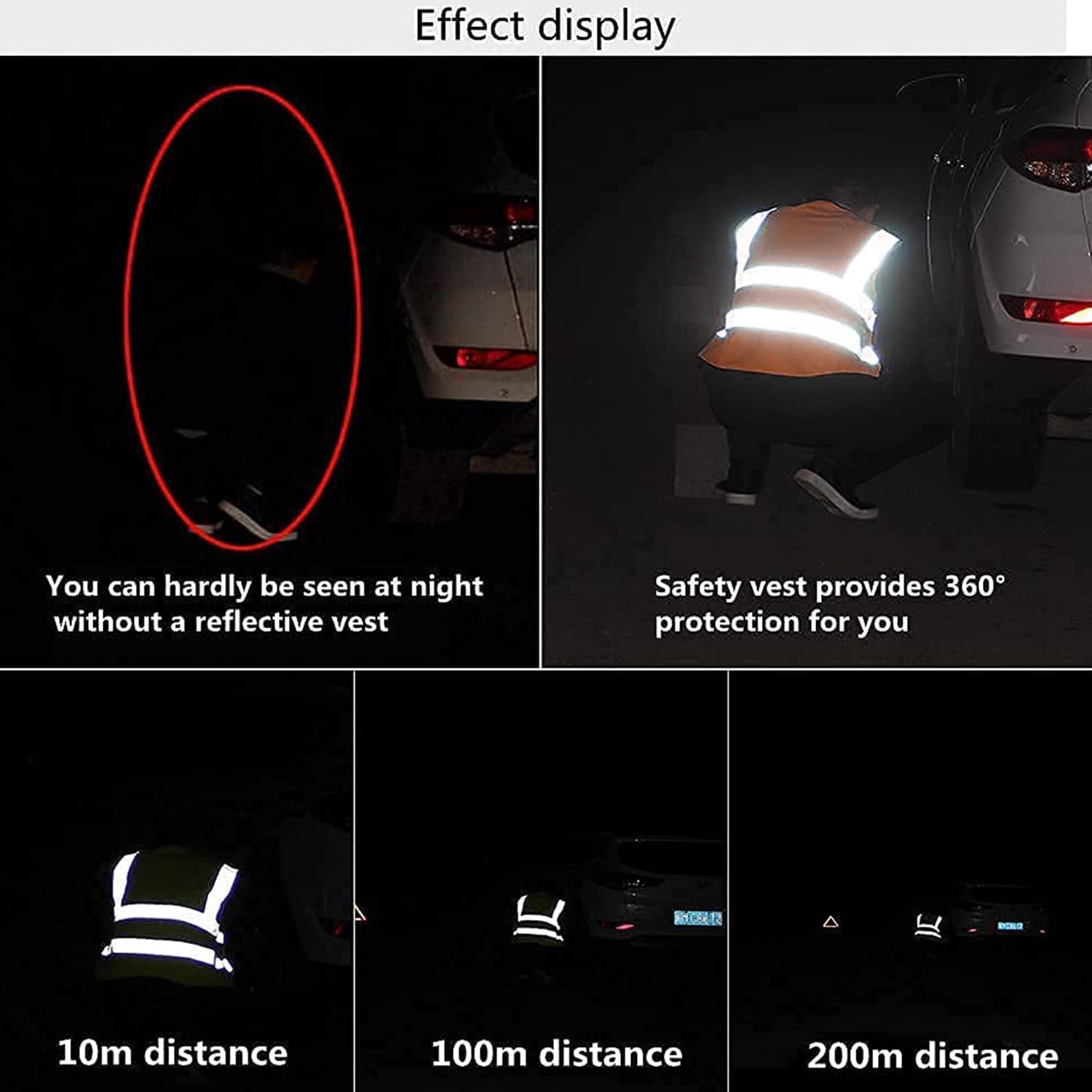 Thumbnail 2 de Tydon Guardian Hi Vis Reflective Vest (ANSI/ISEA Class 2 Type R) with 5 pockets