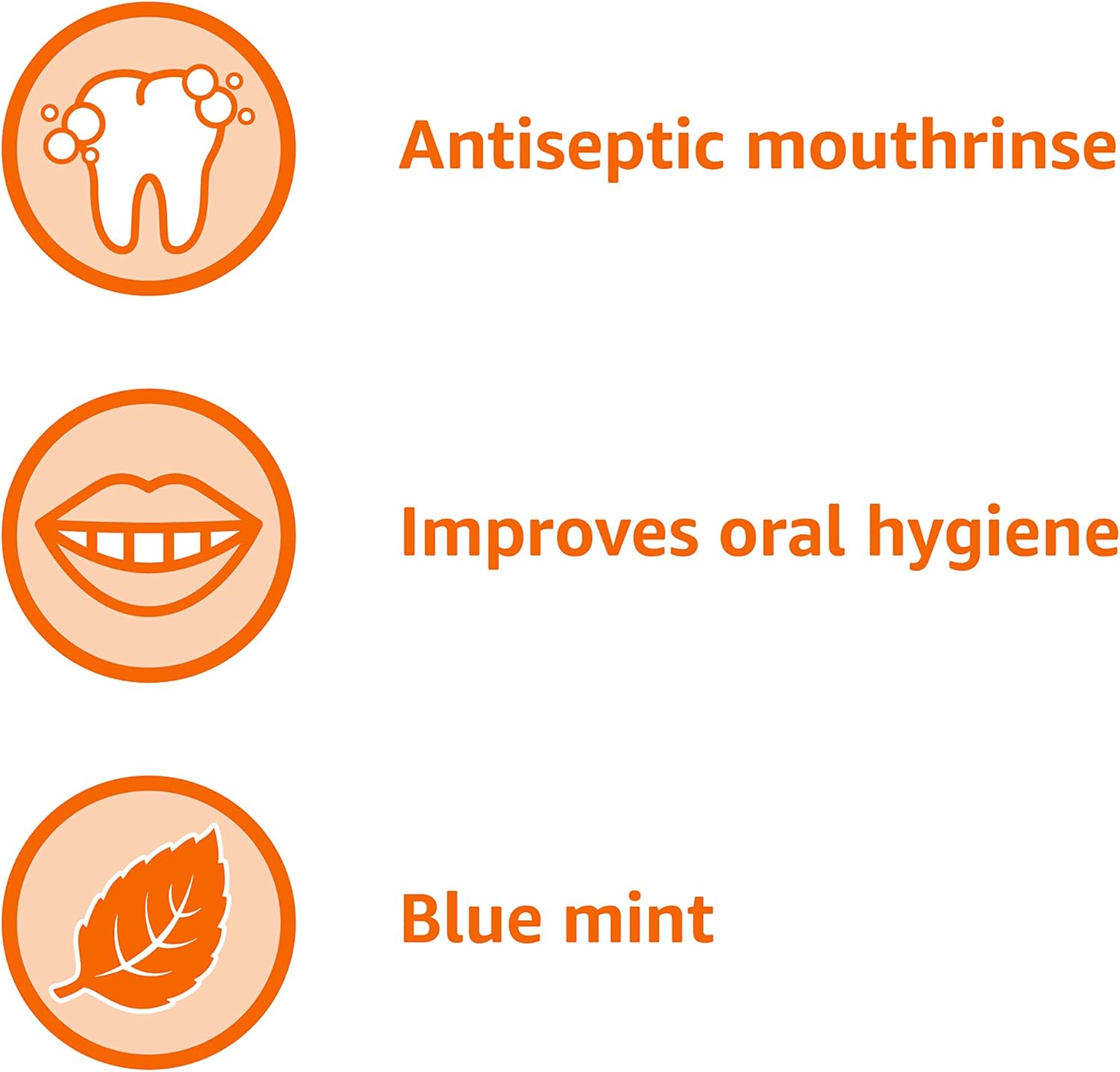 Thumbnail 3 de Amazon Basics Fresh Breath Antiseptic Mouthwash (Blue Mint), 1.5-Liter Bottle