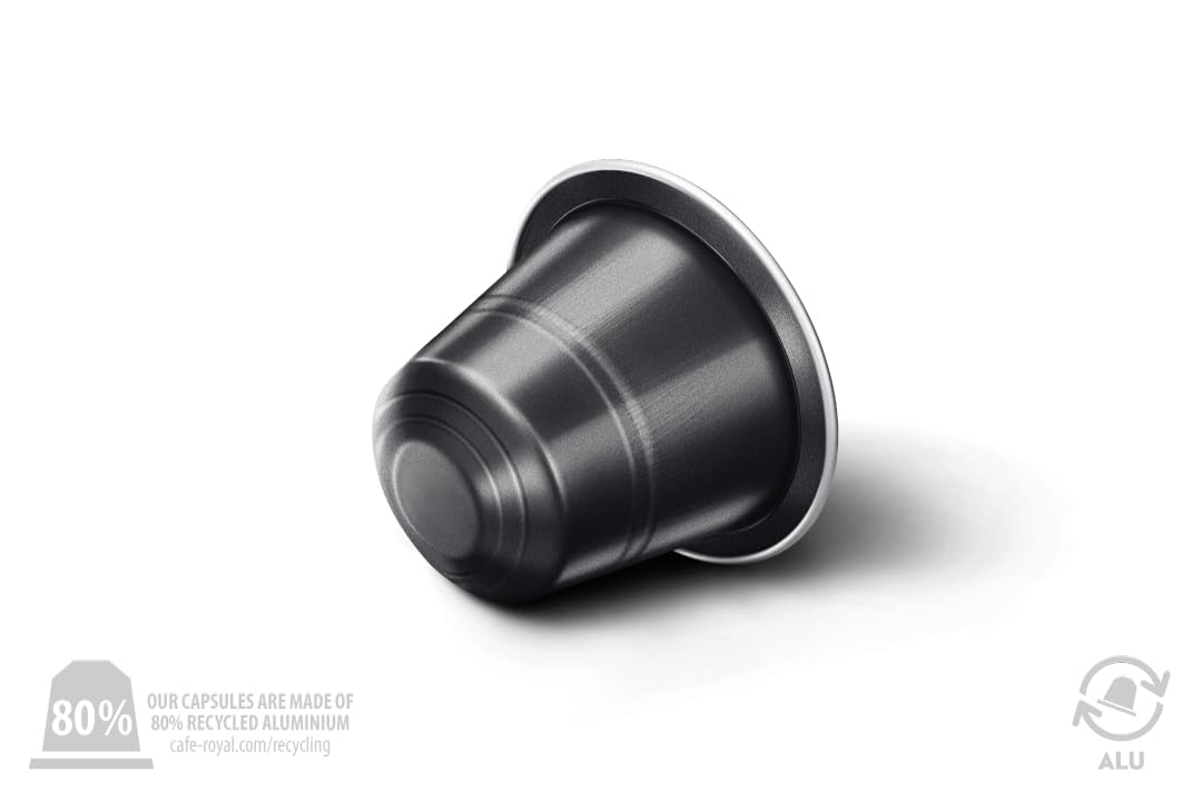 Detalle de Café Royal Ristretto – Nespresso-kompatible Kaffeekapseln, 100% Arabica, Intensität 11/12, Rainforest Alliance, 100 Kapseln