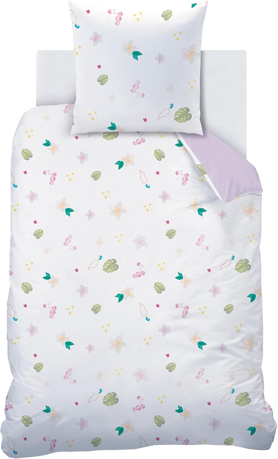 Thumbnail 2 de Disney Home Vaiana Motonui parure de lit enfant en 100% coton (housse de couette 140x200 + taie 63x63) mauve