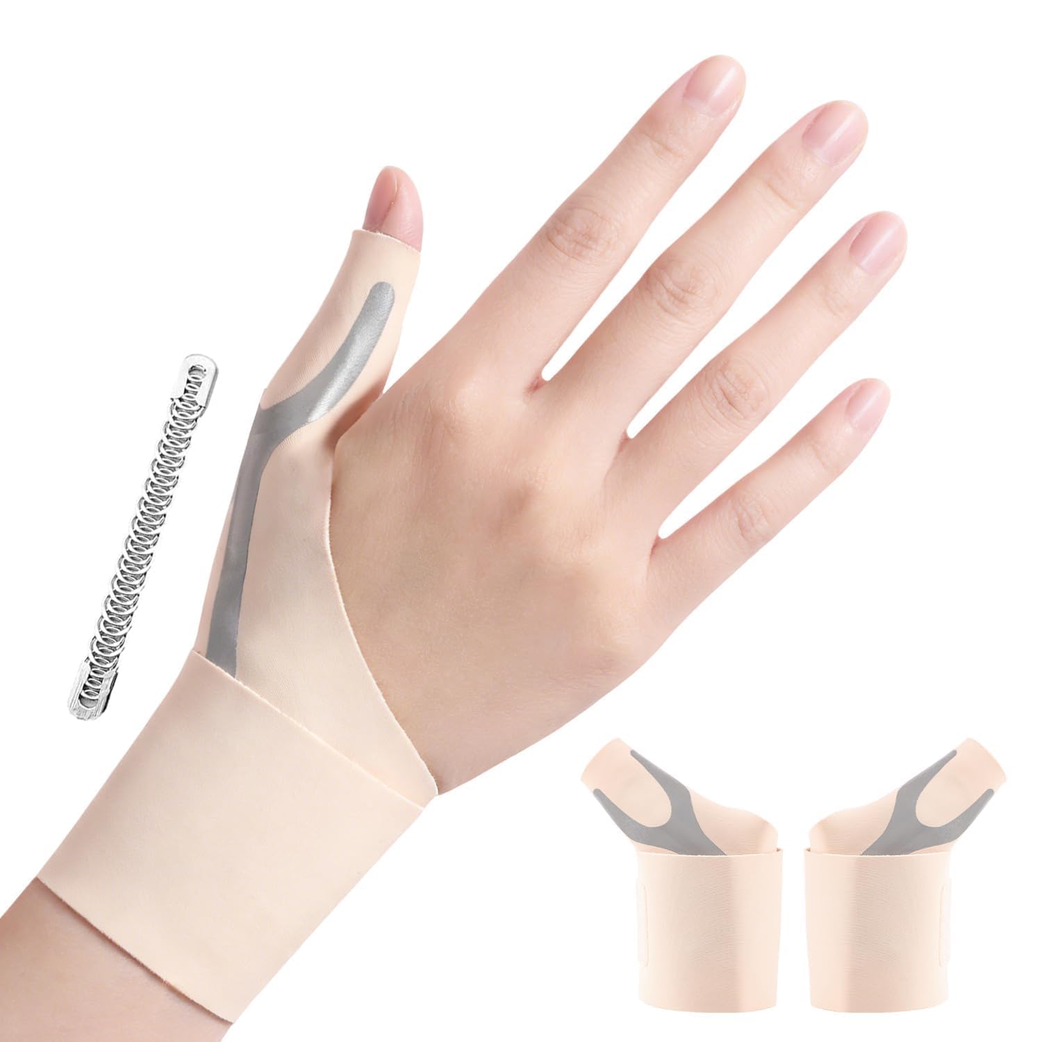 Detalle de Goldeer Ergonomic Thumb Support (2 Pack) for Arthritis – Lightweight, Breathable Adjustable Thumb Brace