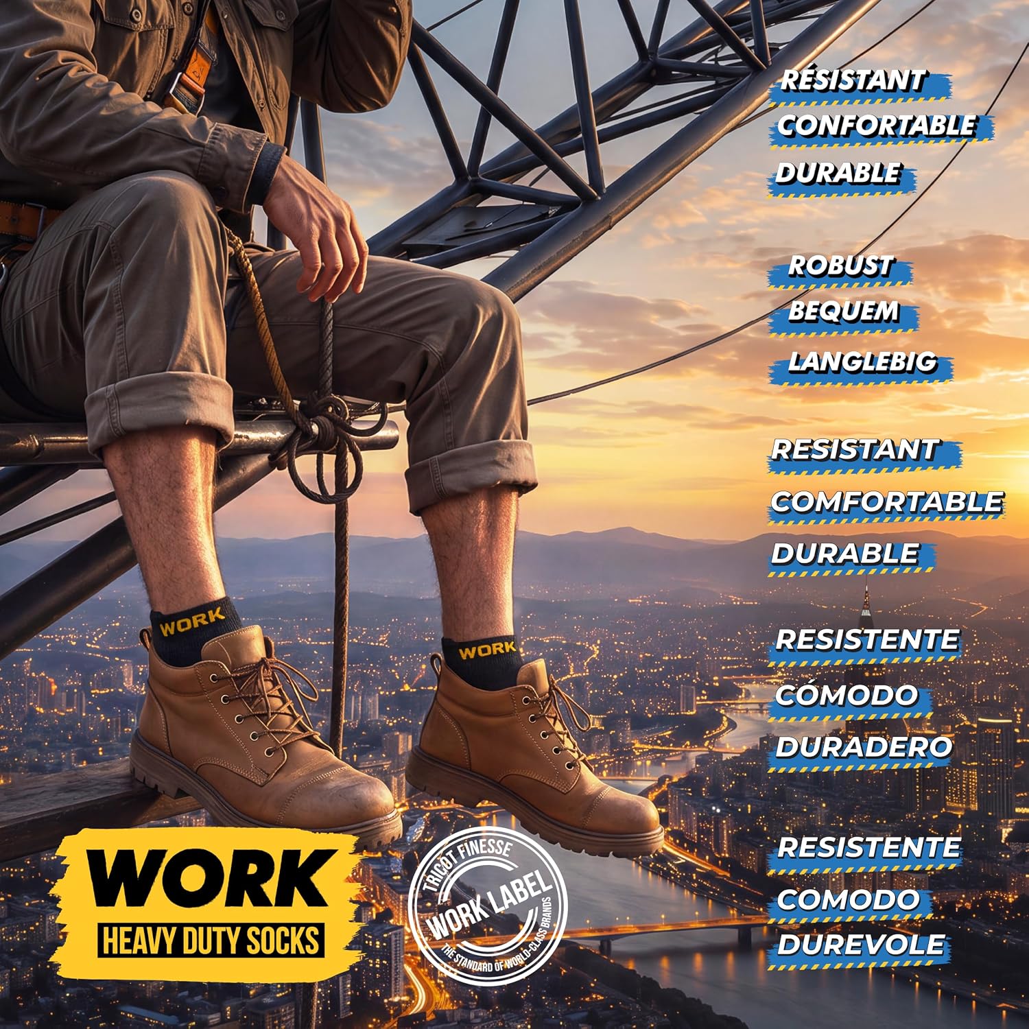 Thumbnail 6 de SOXCO WORK Socks 10 paia calze lavoro corte