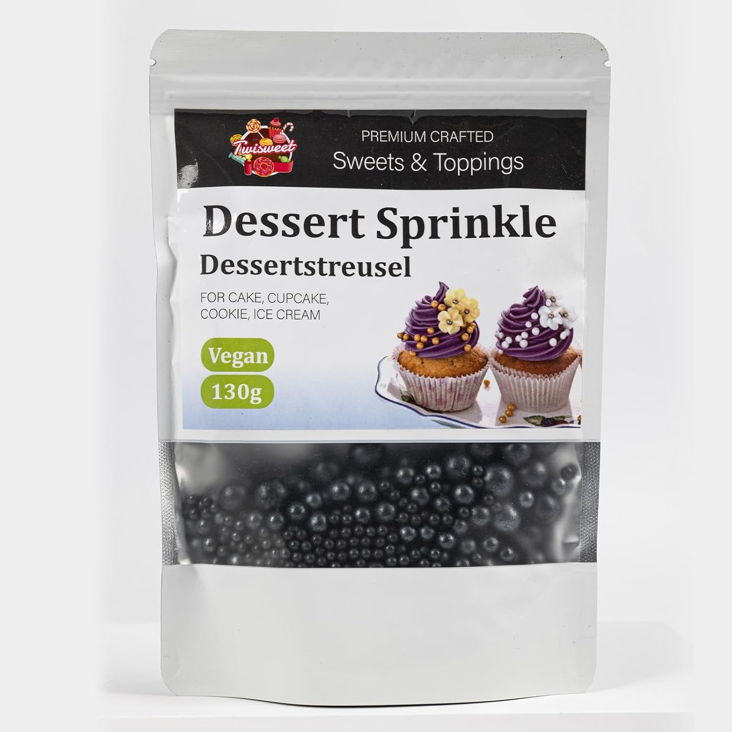 Thumbnail 2 de Twisweet Schwarz Streusel 130 g für Deko