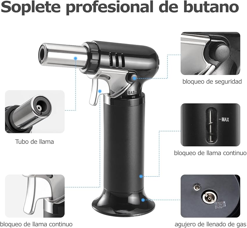 Thumbnail 3 de Carehabi Soplete de Cocina Recargable con Cierre de Seguridad