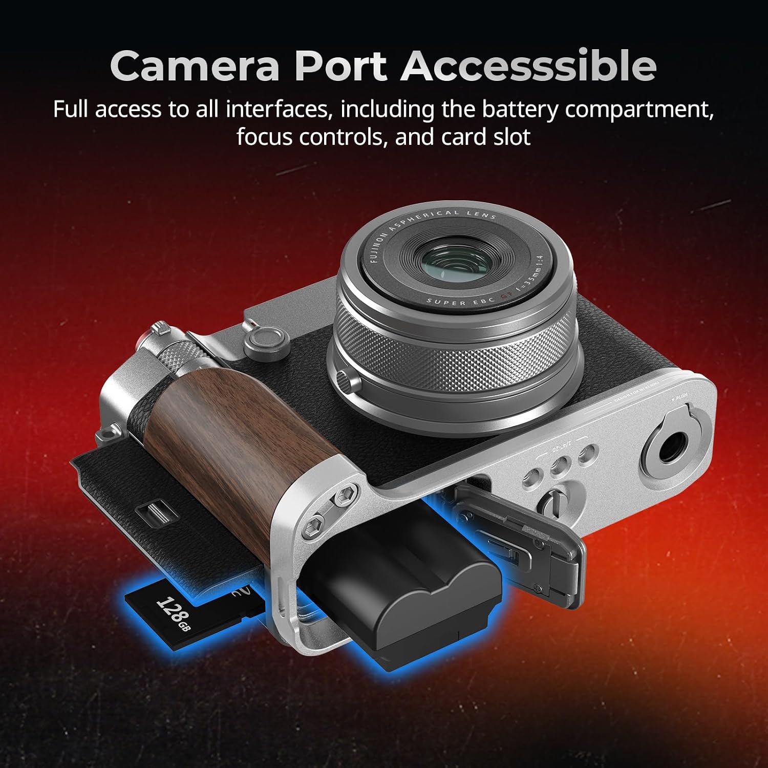 Thumbnail 3 de SmallRig Wooden Handgrip for FUJIFILM GFX100RF 70g