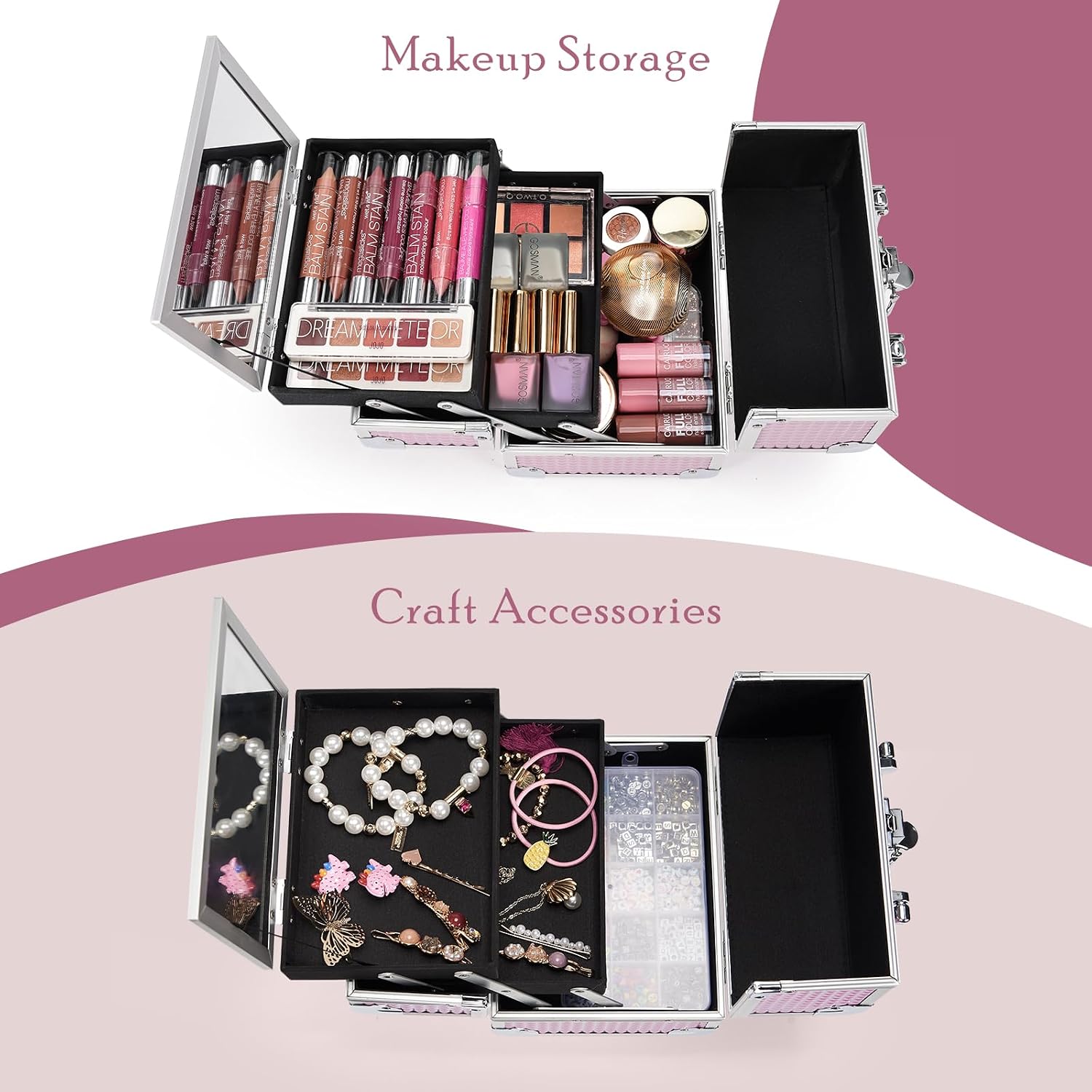 Thumbnail 4 de Joligrace Vanity Case Make Up Box 19.5 x 15 x 16cm đź’„