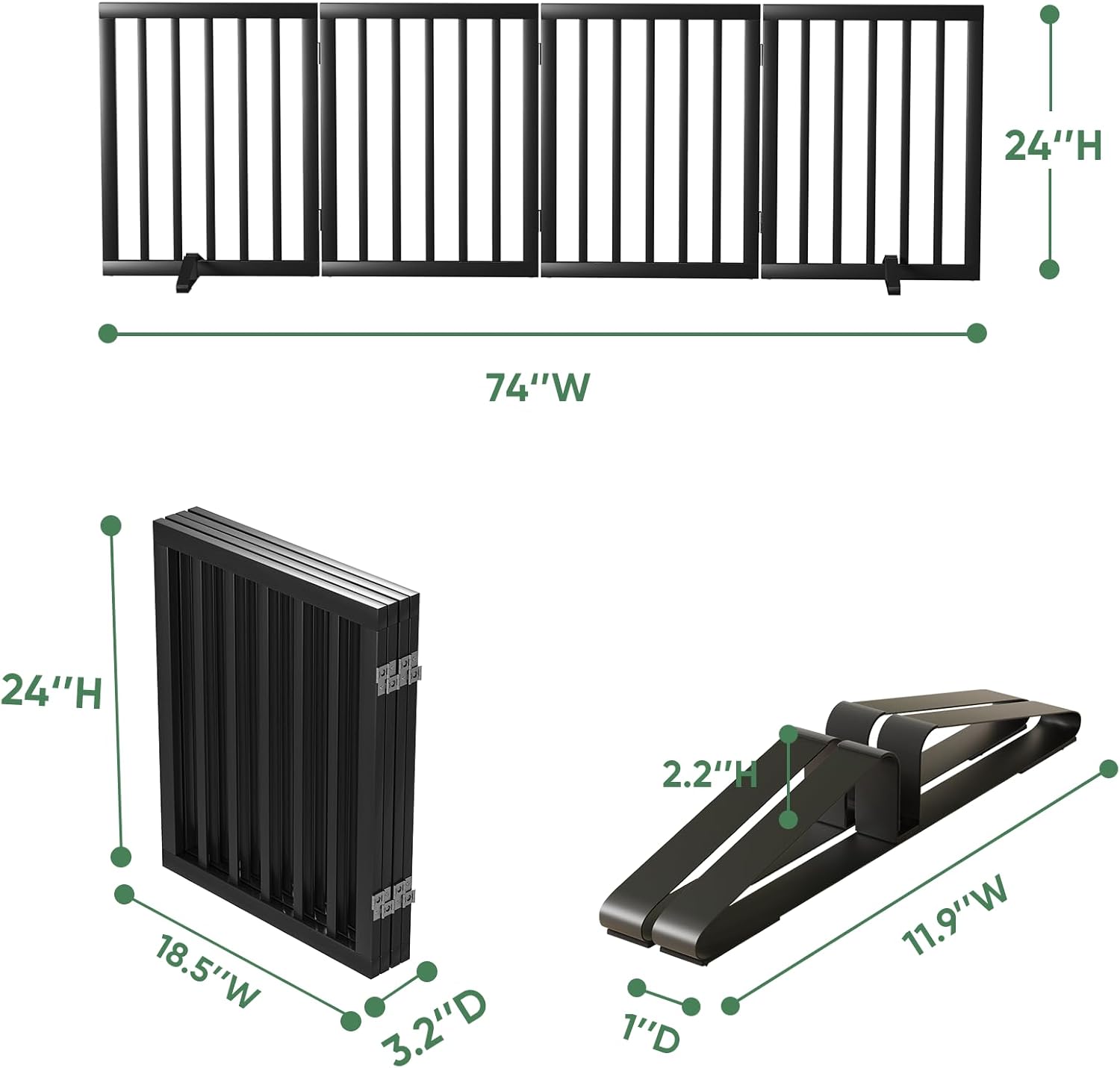 Detalle 2 de Dog Gates indoor doorway foldable gate