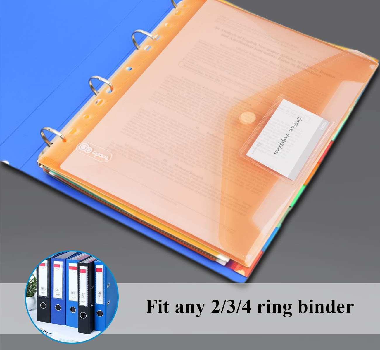 Thumbnail 4 de Agoer A4 Wallets Wide 32Pcs
