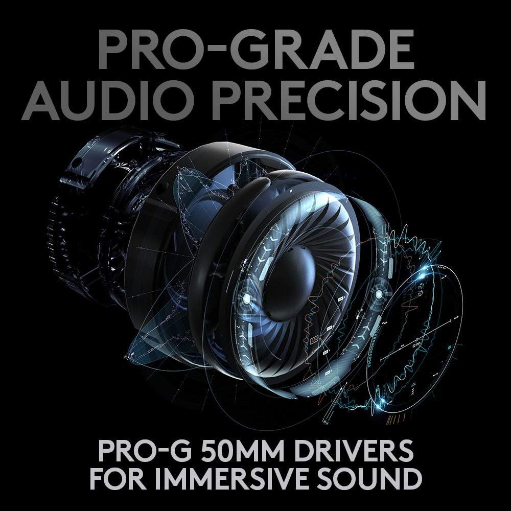 Detalle de Logitech G PRO X Wireless LIGHTSPEED Gaming Headset, DTS Headphone:X 2.0