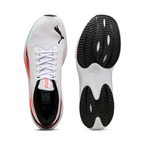Thumbnail 3 de Puma Tenis Unisex Pounce LiteRoad para Correr — Blanco y Rojo Brillante (42.5 EU)