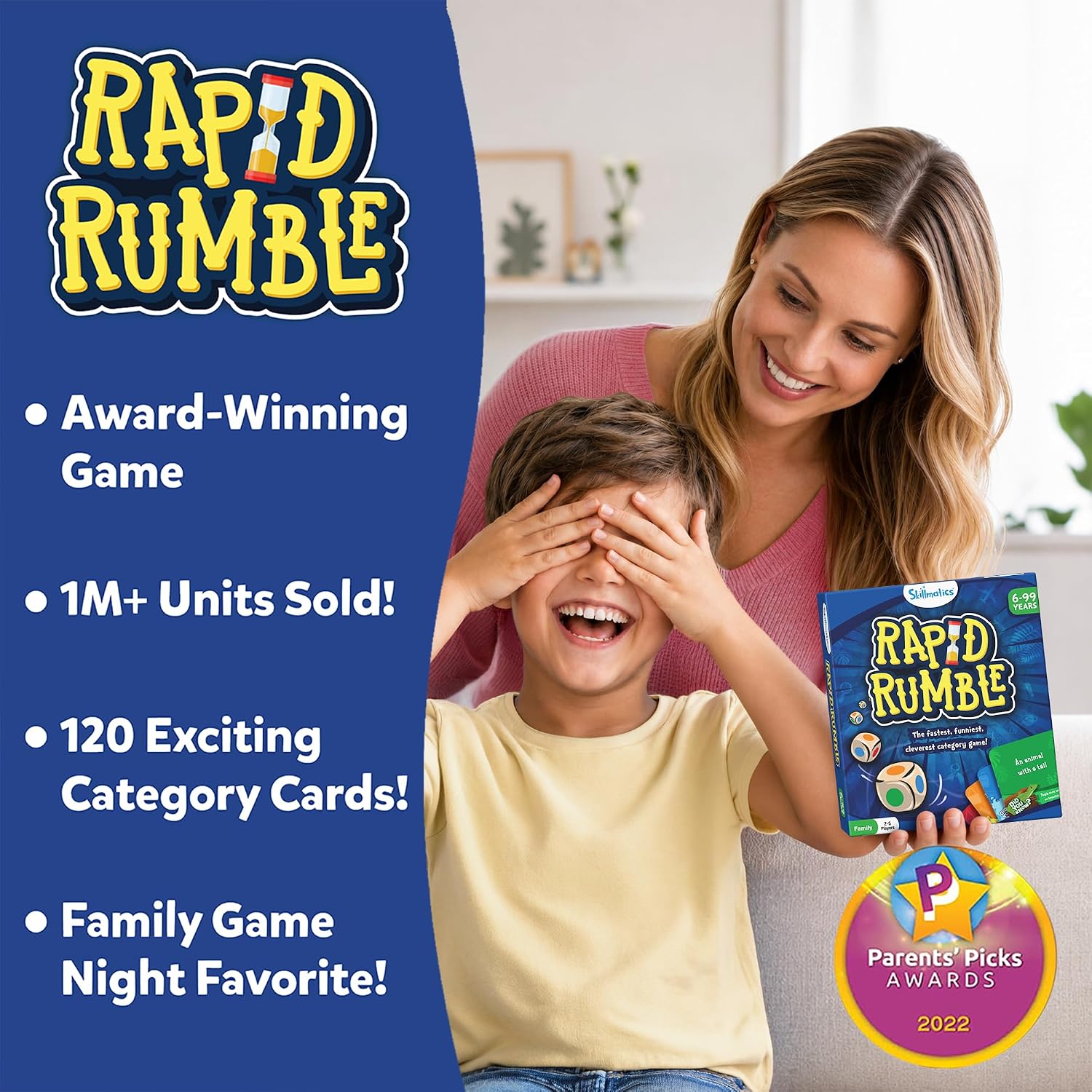 Detalle de Skillmatics Rapid Rumble board game 120 cards
