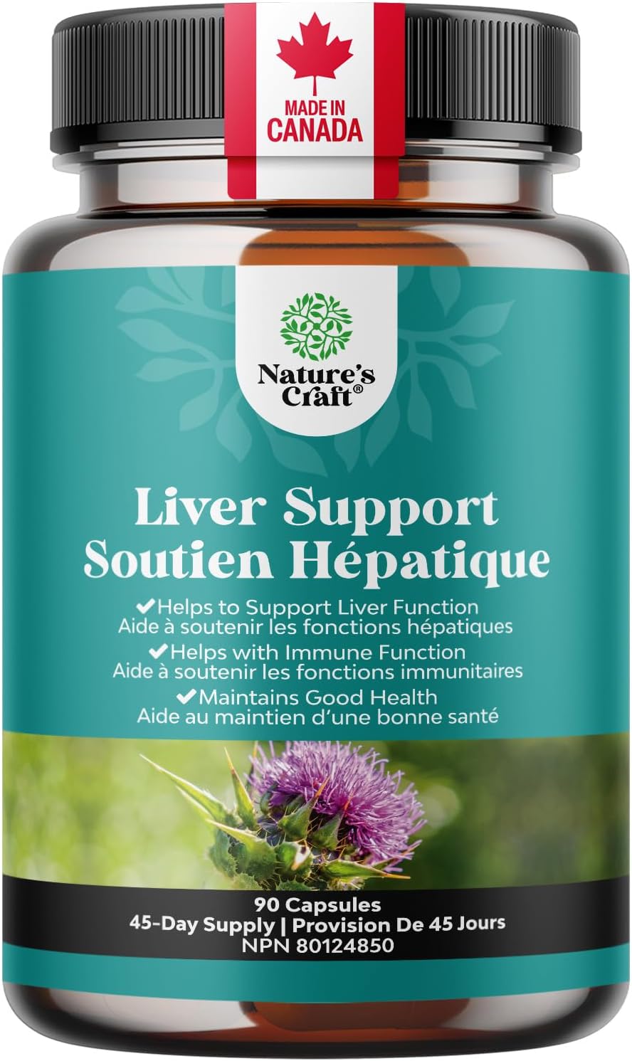 Detalle de Natures Craft Milk Thistle Supplement, 90 Capsules for Herbal Liver Support