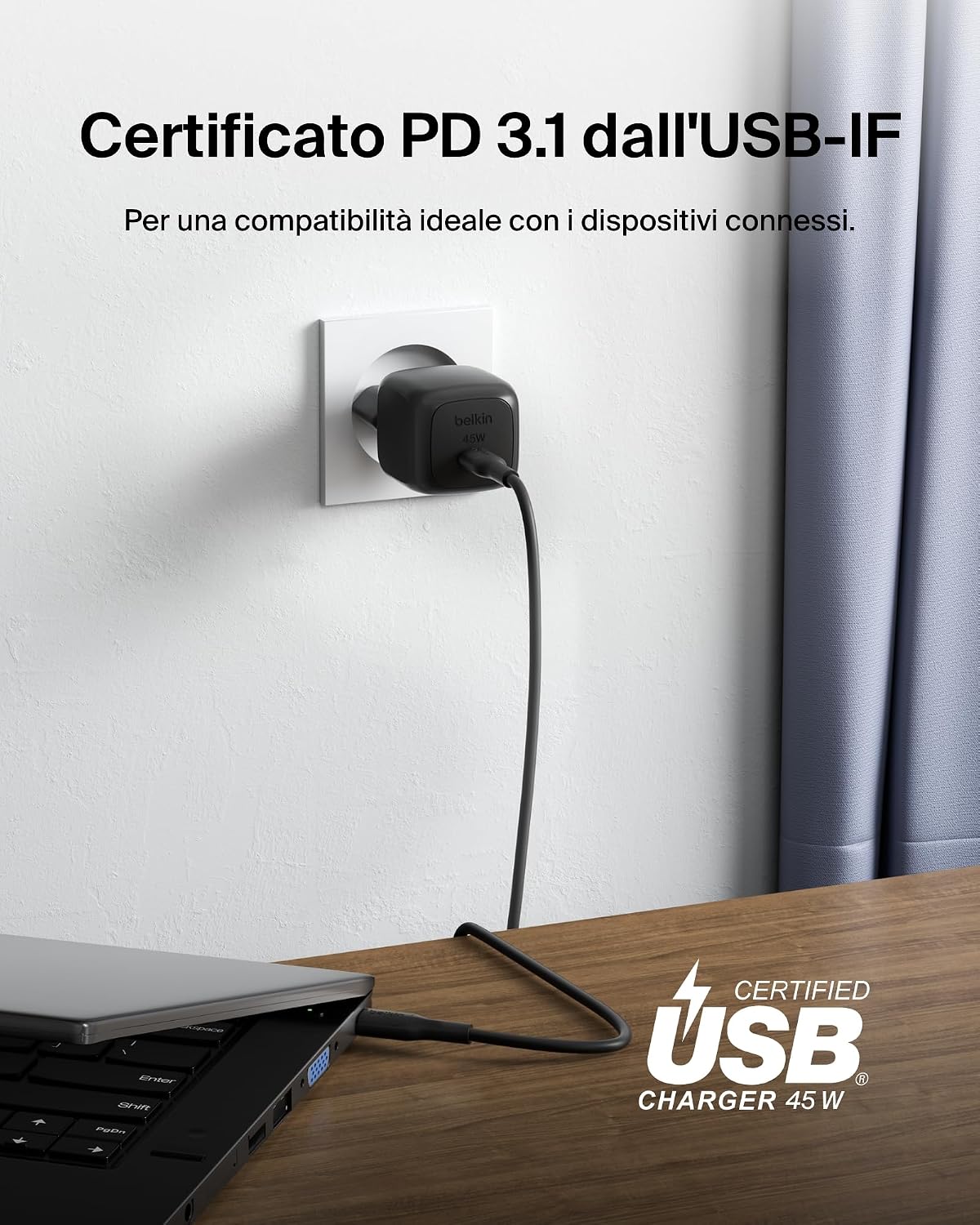 Thumbnail 4 de Belkin 45 W Caricatore USB-C PD