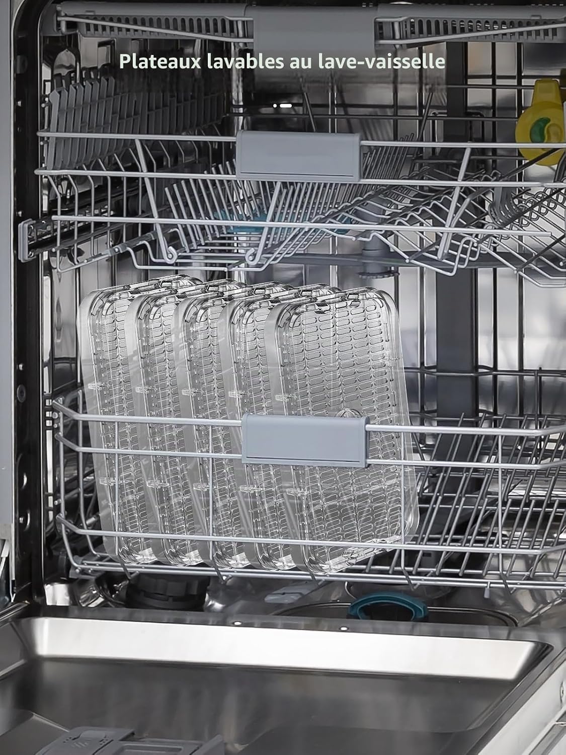 Detalle 1 de Yabano GGJ-300B voedseldroger met 5 BPA-vrije trays en digitale timer