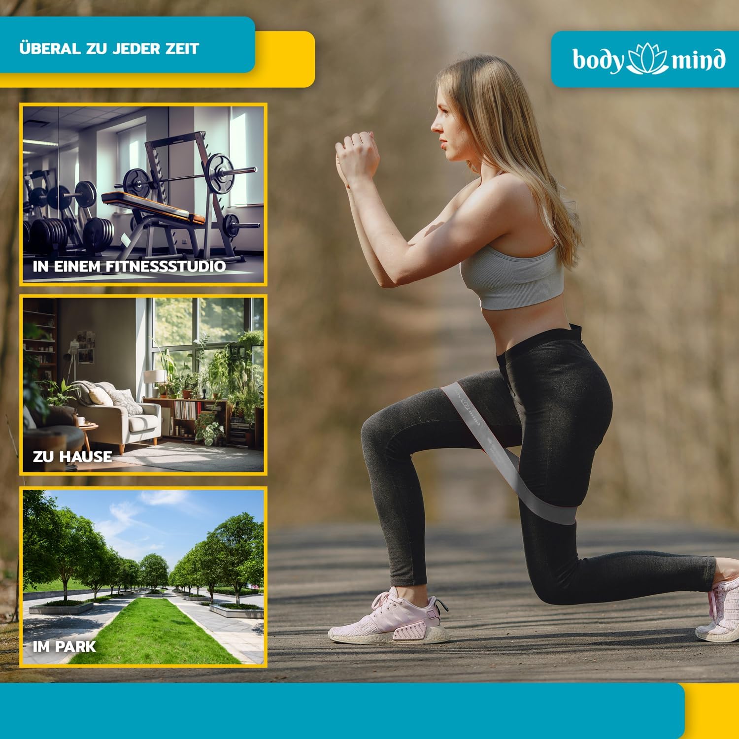 Thumbnail 6 de Body & Mind® Fitnessbänder 5er-Set – Widerstandsband-Training in 5 Stufen