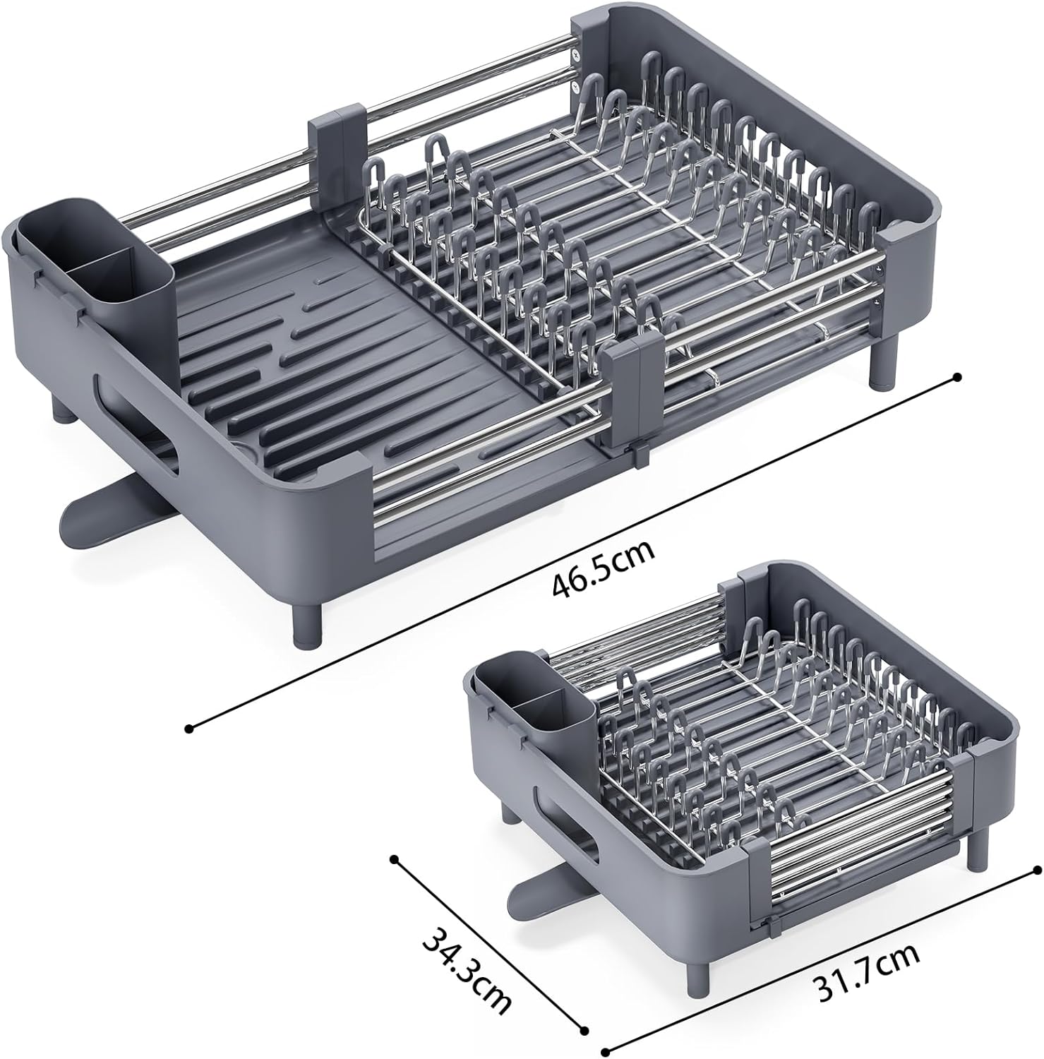 Thumbnail 5 de KINGRACK Dish Drainer Rack extendable for countertop 🍽