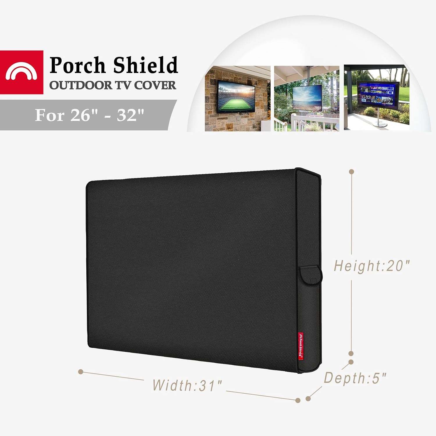 Detalle de Porch Shield Outdoor TV Cover, 26–32 Inches
