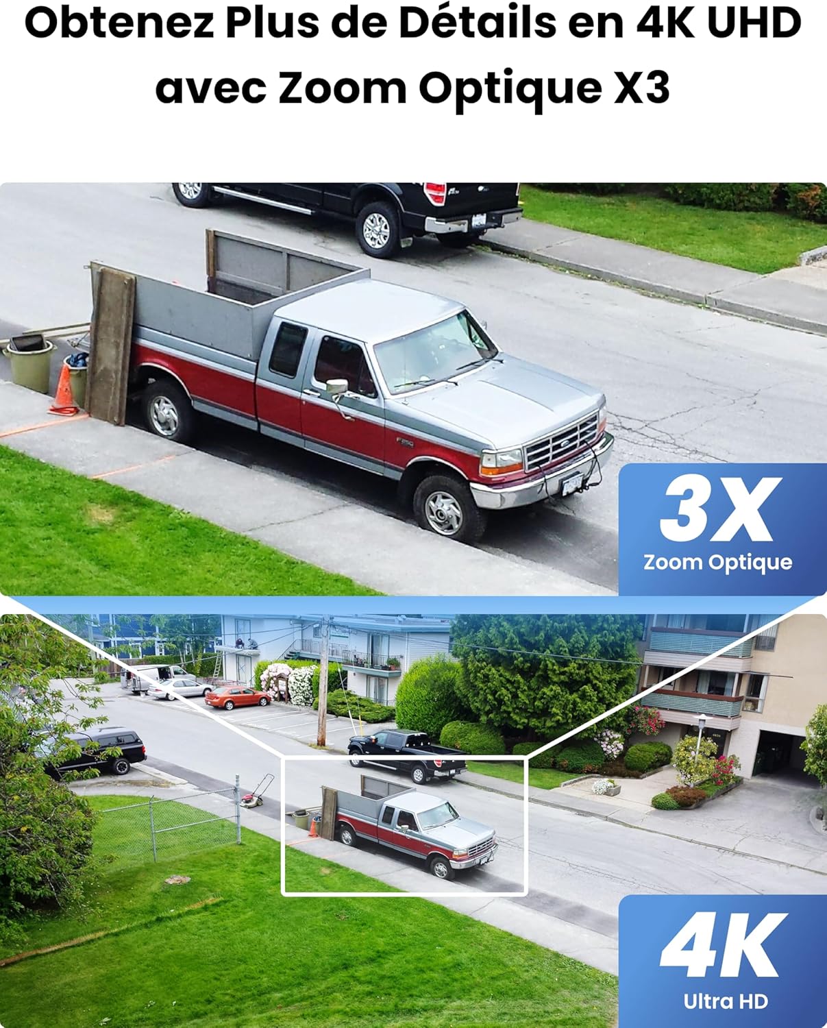 Thumbnail 1 de Reolink E1 Outdoor Pro : caméra Wi‑Fi 6 PTZ 4K extérieure avec zoom optique 3X