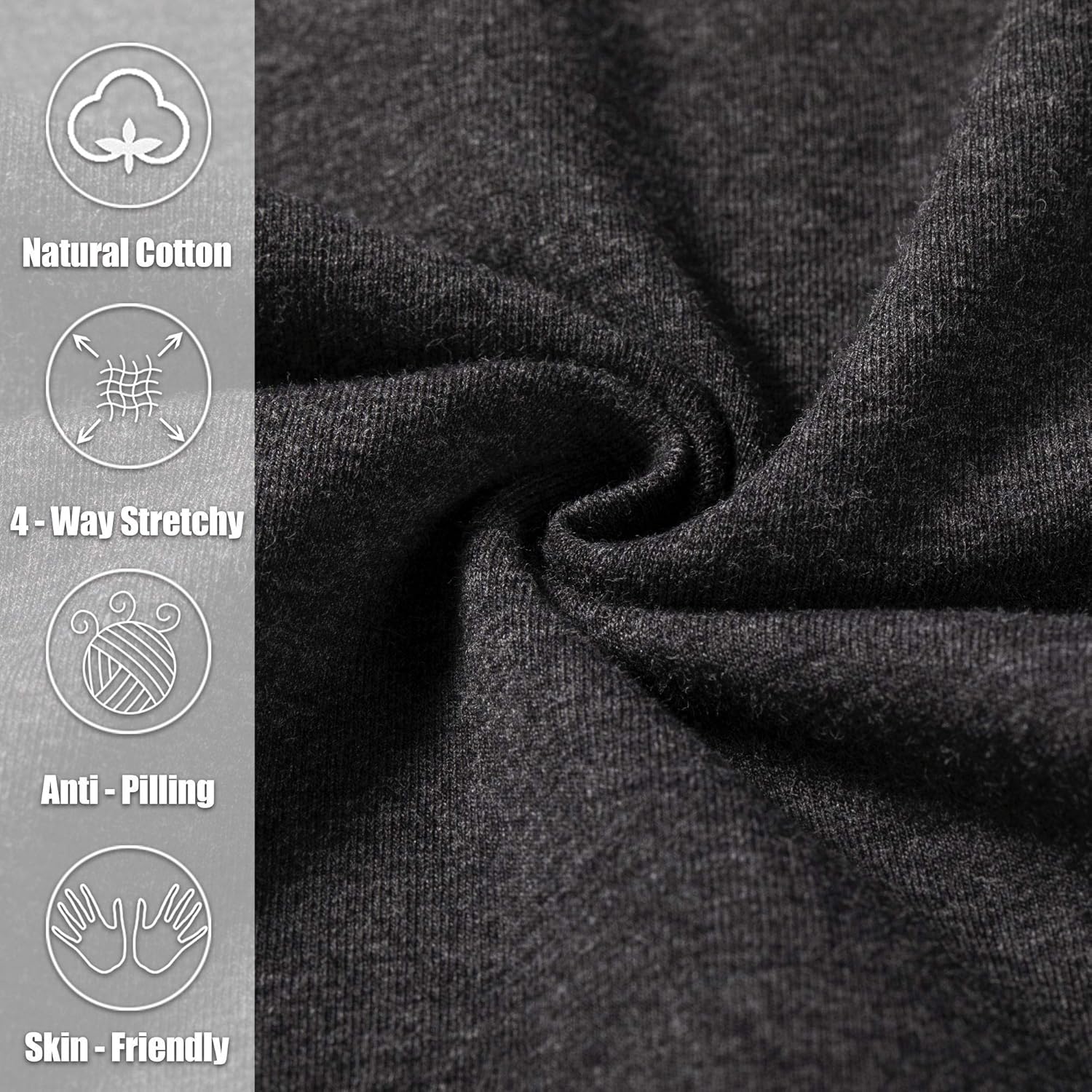 Thumbnail 4 de Pudolla Cotton Men’s Yoga Sweatpants with Pockets