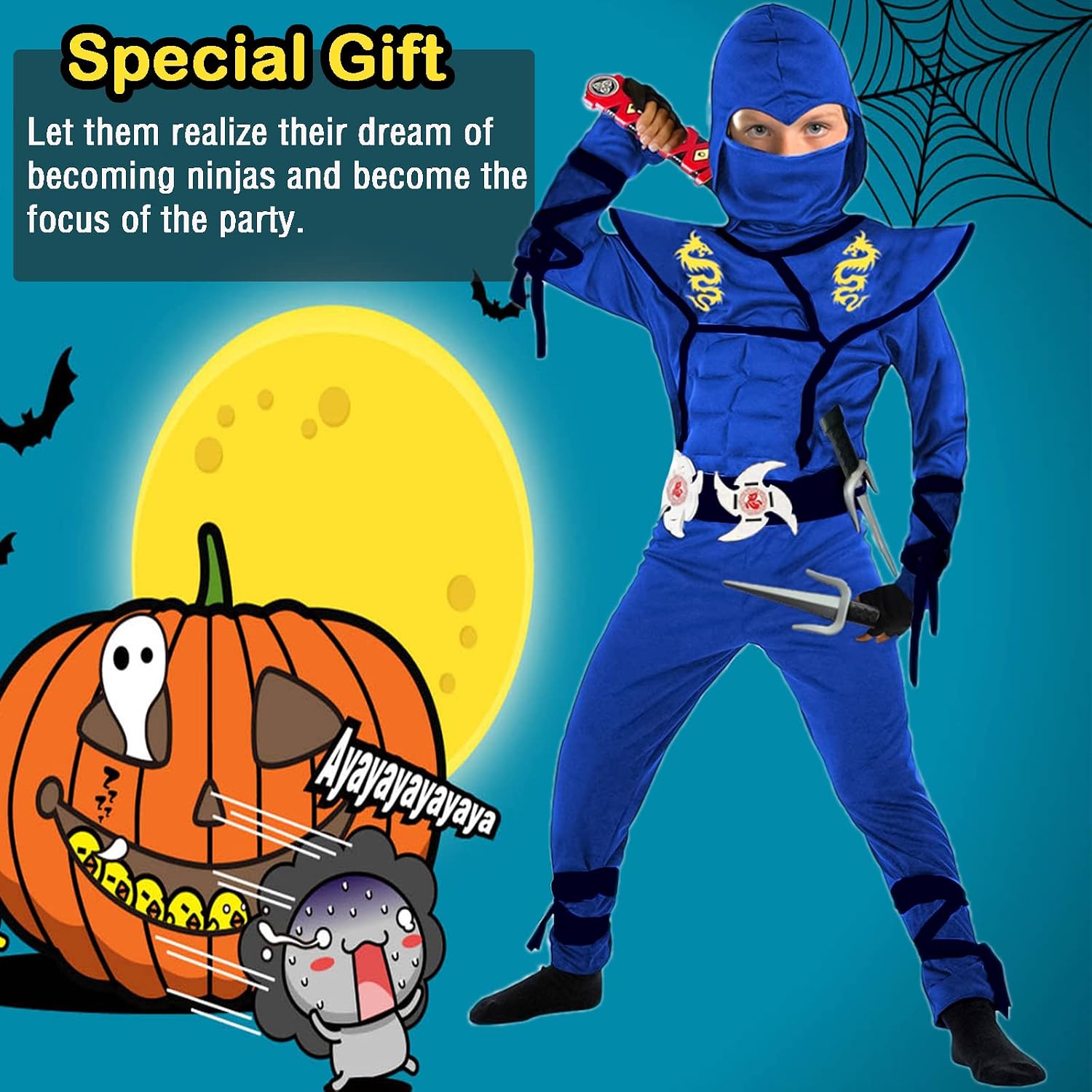 Thumbnail 1 de SATKULL Ninja Costume Set for Kids