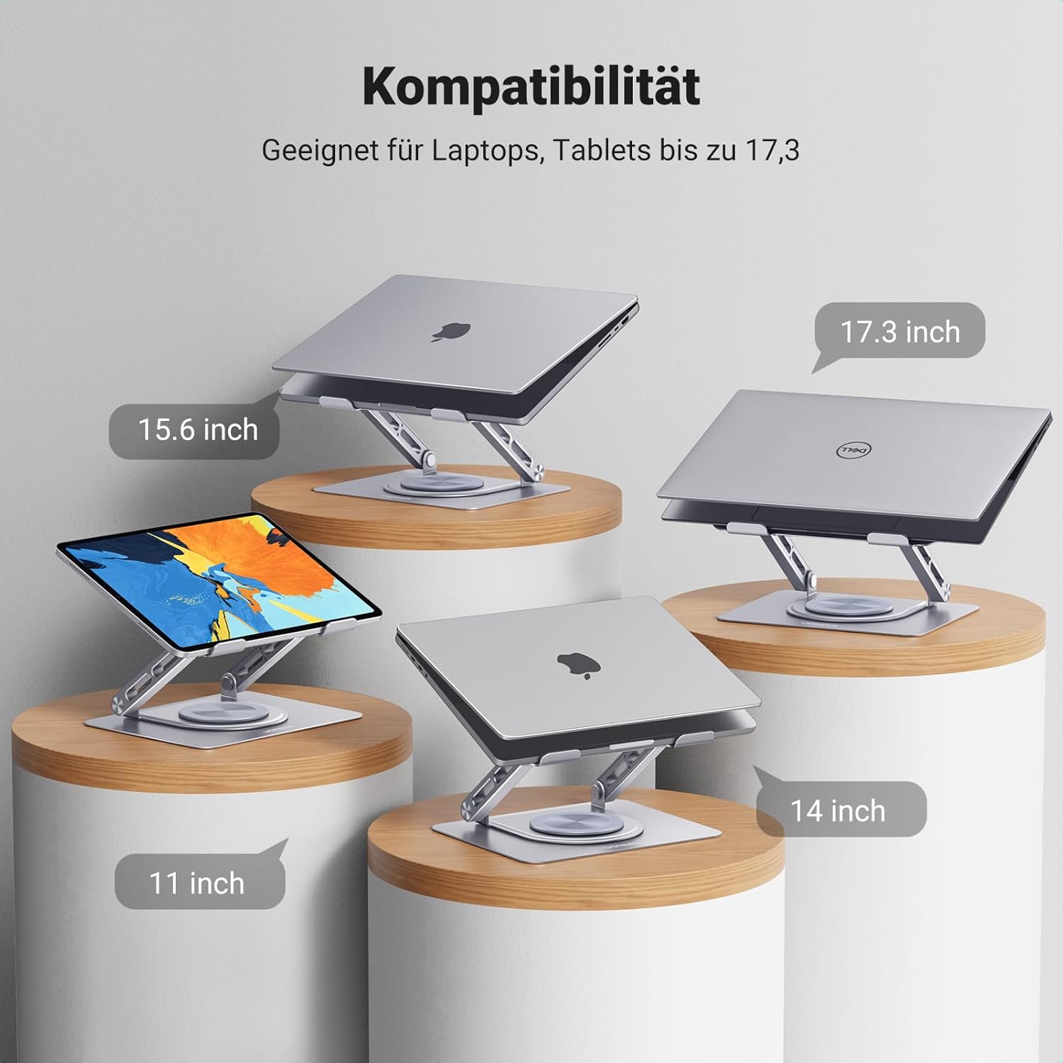 Detalle 1 de UGREEN Laptop Ständer 360° mit 17,3 Zoll