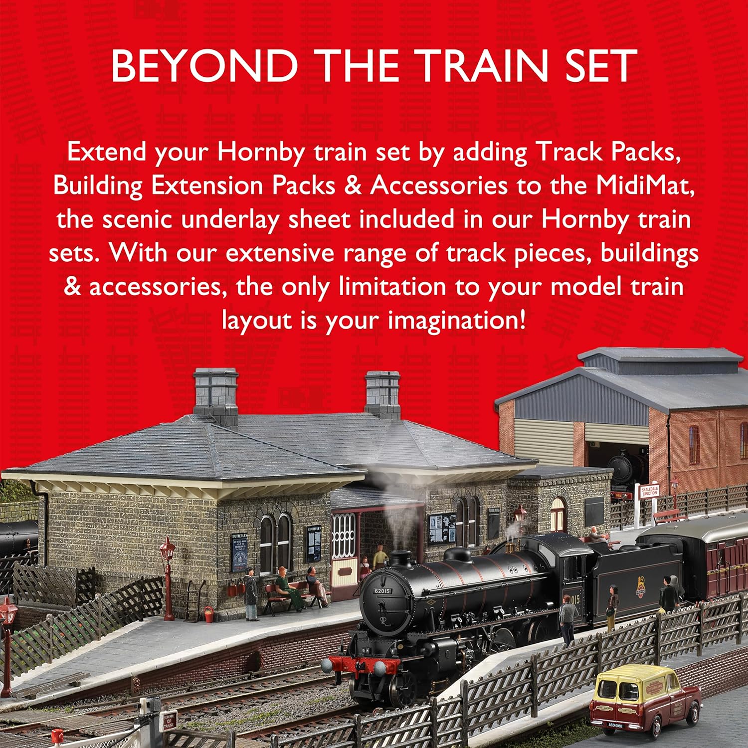 Thumbnail 4 de Hornby R460 OO Gauge Straight Platform (168mm) – clips into compatible Hornby platform sections