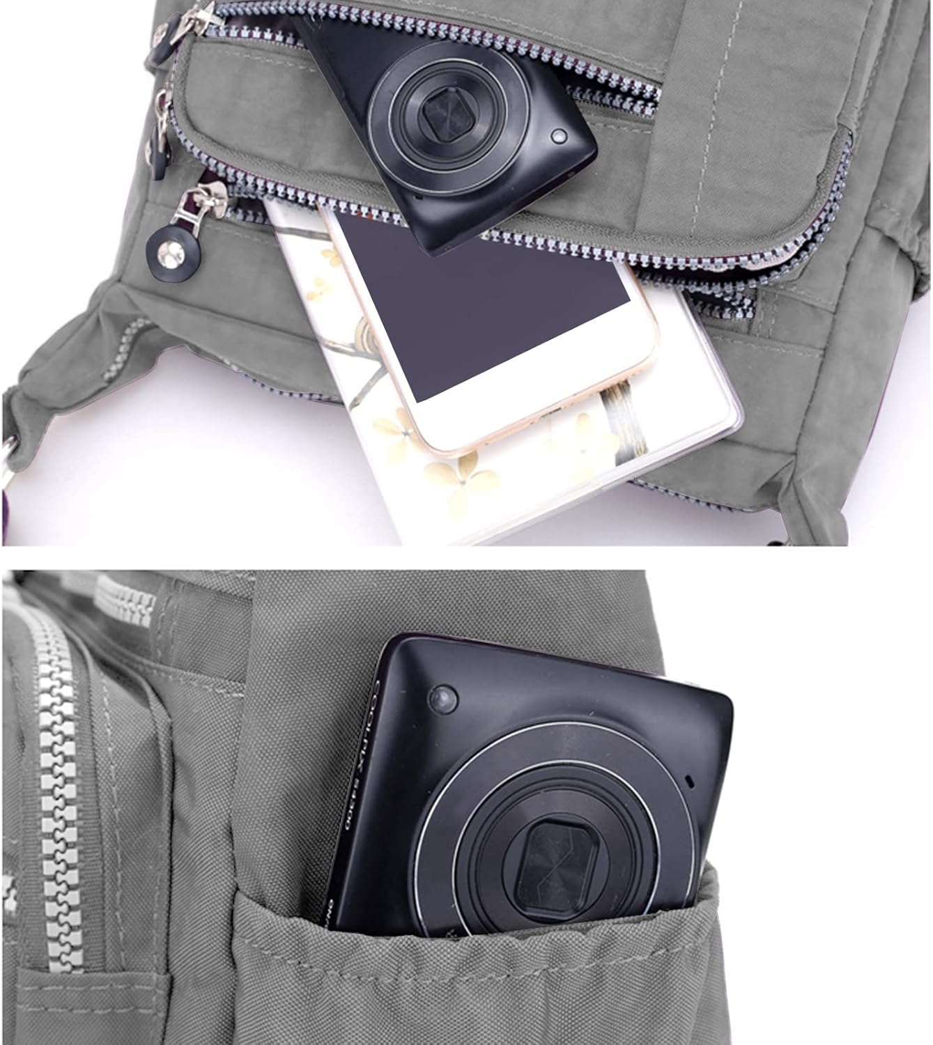 Thumbnail 2 de Milky Way womens nylon crossbody bag: waterproof multi-pocket travel messenger tote